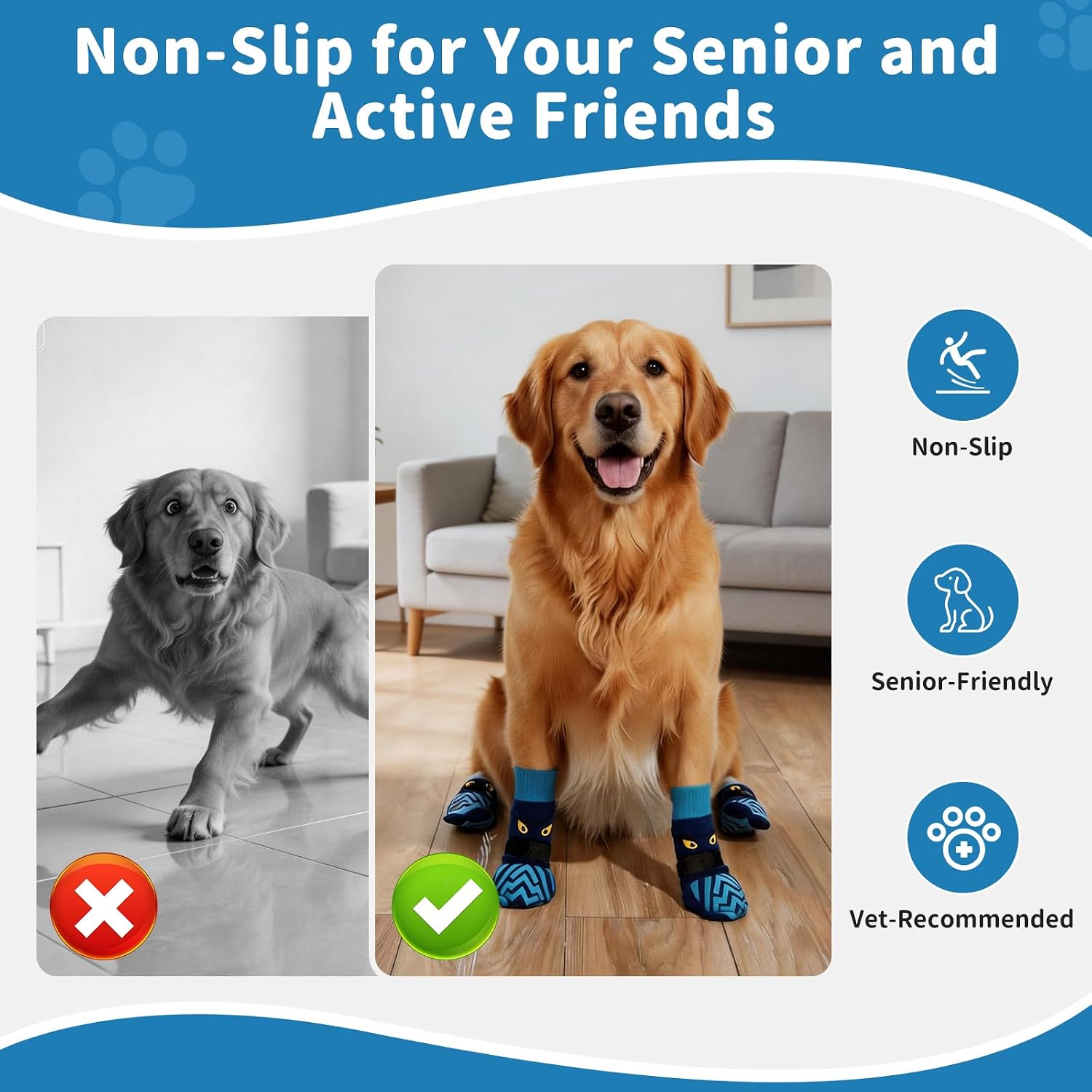 Detalle 2 de Dog Socks and Owner Sock Set 2XL