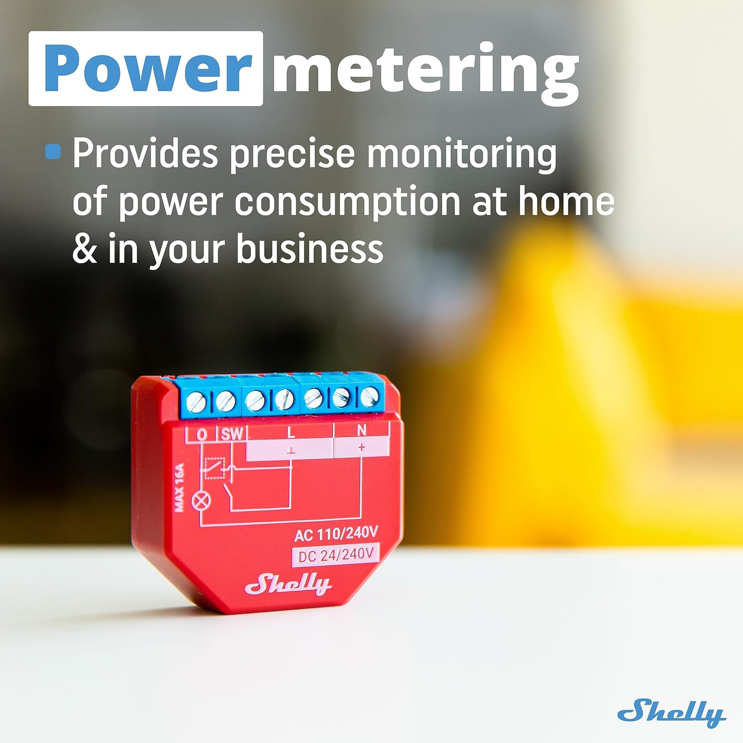 Thumbnail 4 de Shelly Plus 1PM interruttore smart 4 pezzi Rosso