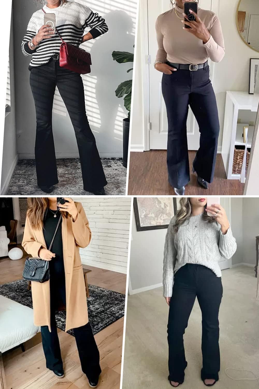Thumbnail 4 de KDF Flare Jeans for Women: High-Waisted Bootcut Bell Bottom with Stretch