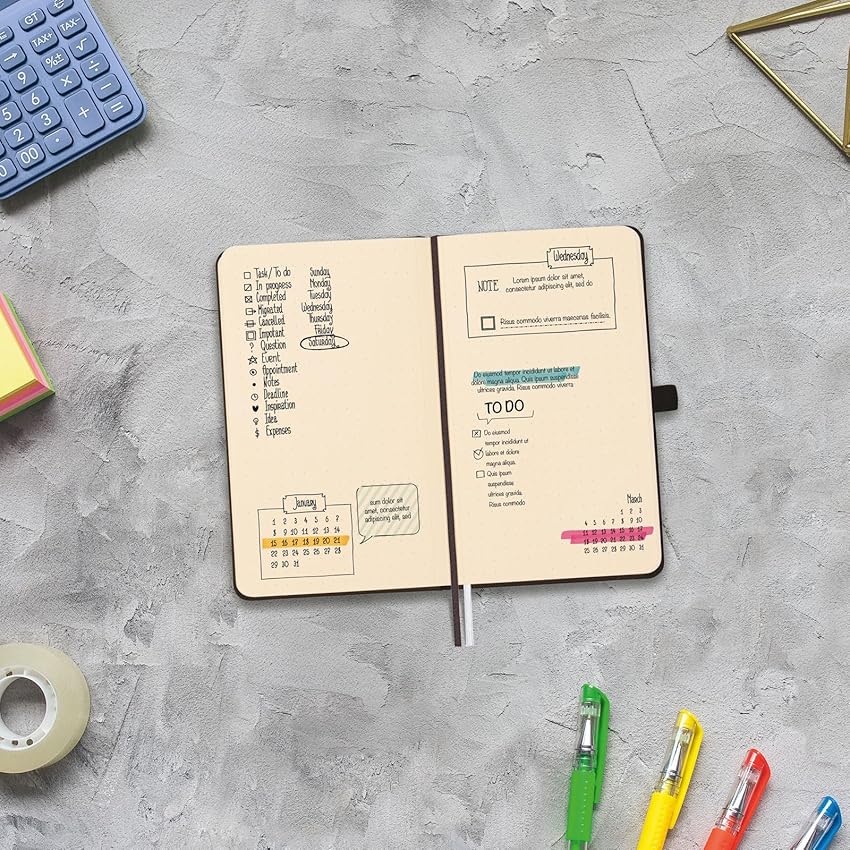 Thumbnail 2 de Finocam Cuaderno Nexo Tapa Dura Dotted camel — 72 hojas