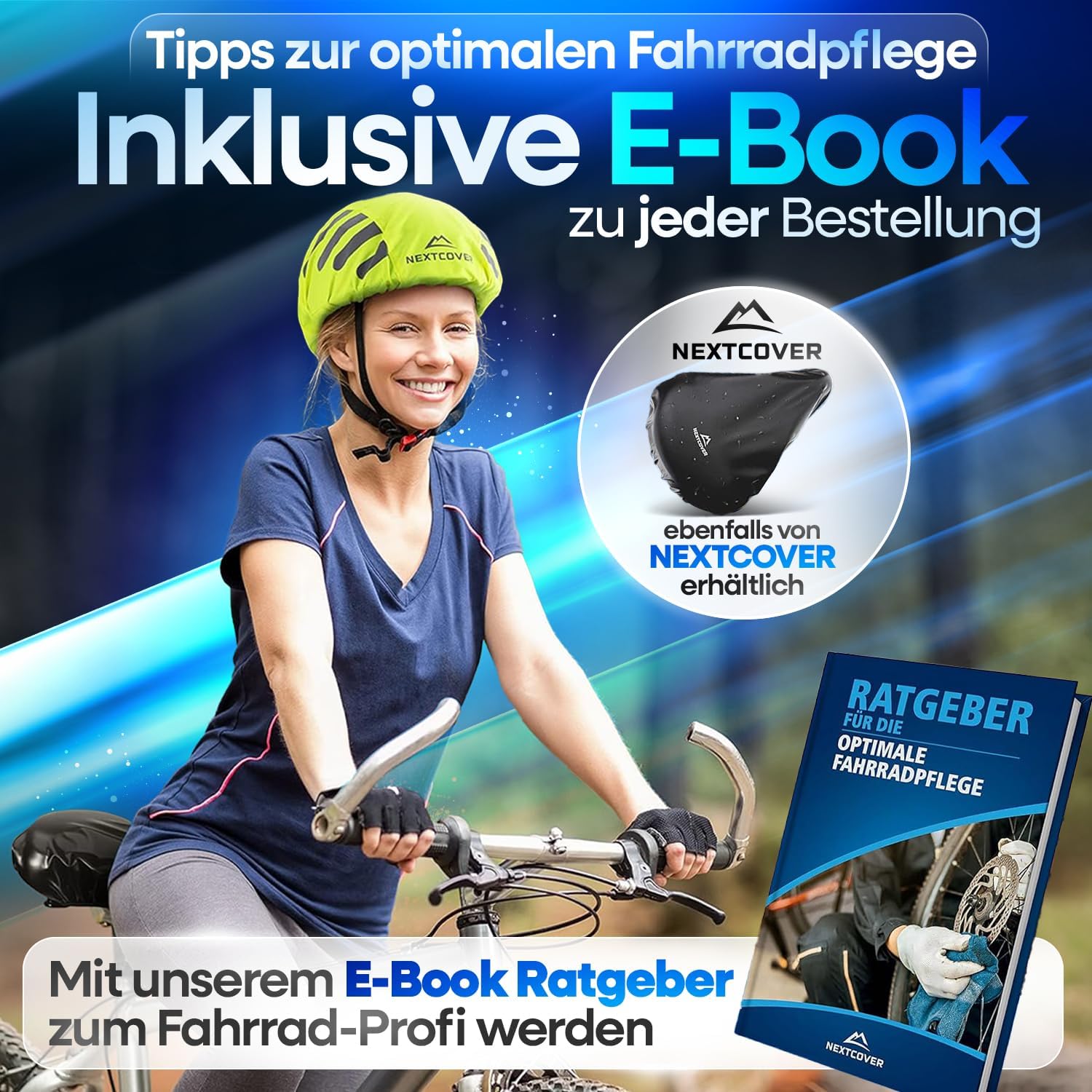 Thumbnail 5 de Nextcover Universal Fahrradhelm Regenschutz 150D