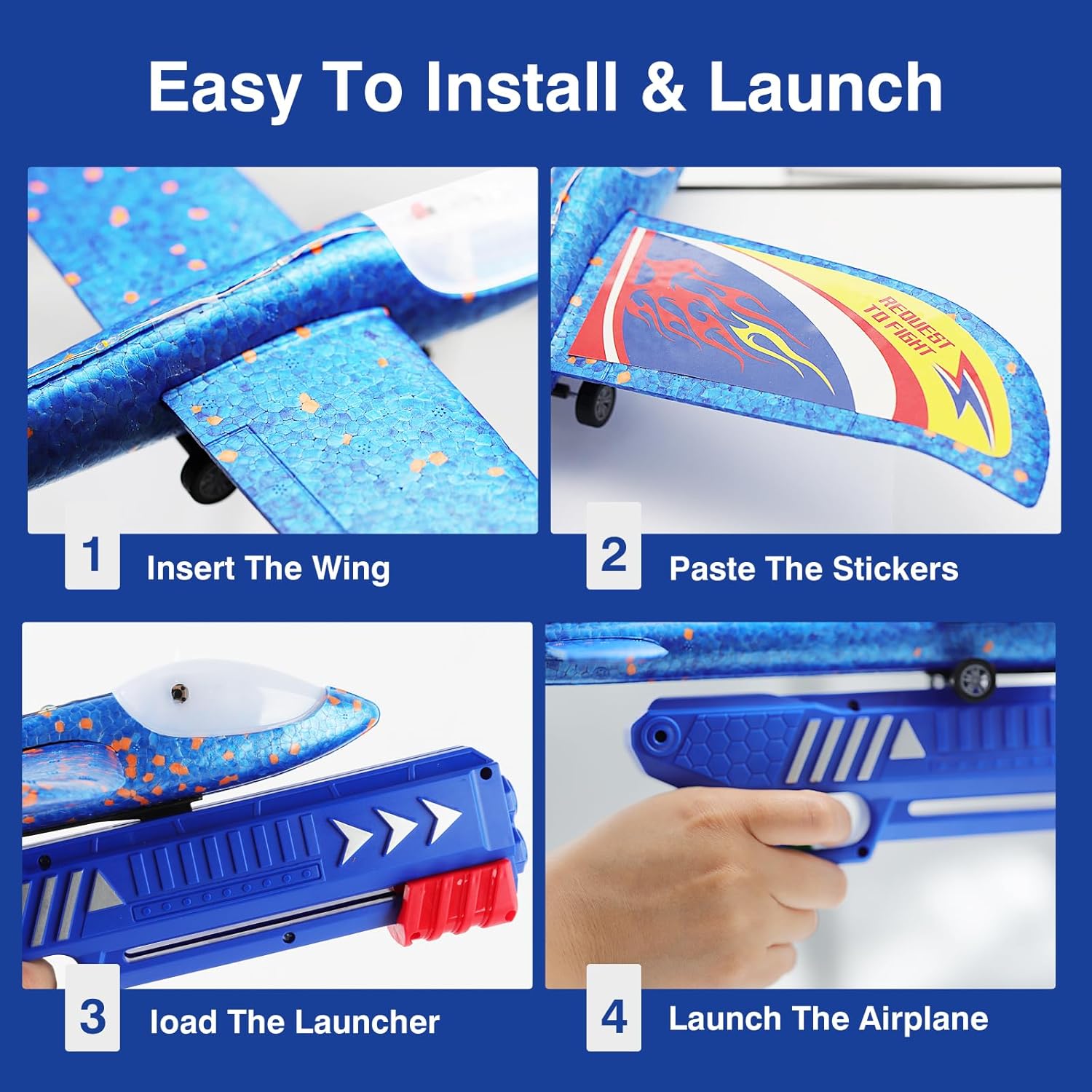 Detalle 2 de Wesfuner Foam Glider Toy Pack 3 ✈