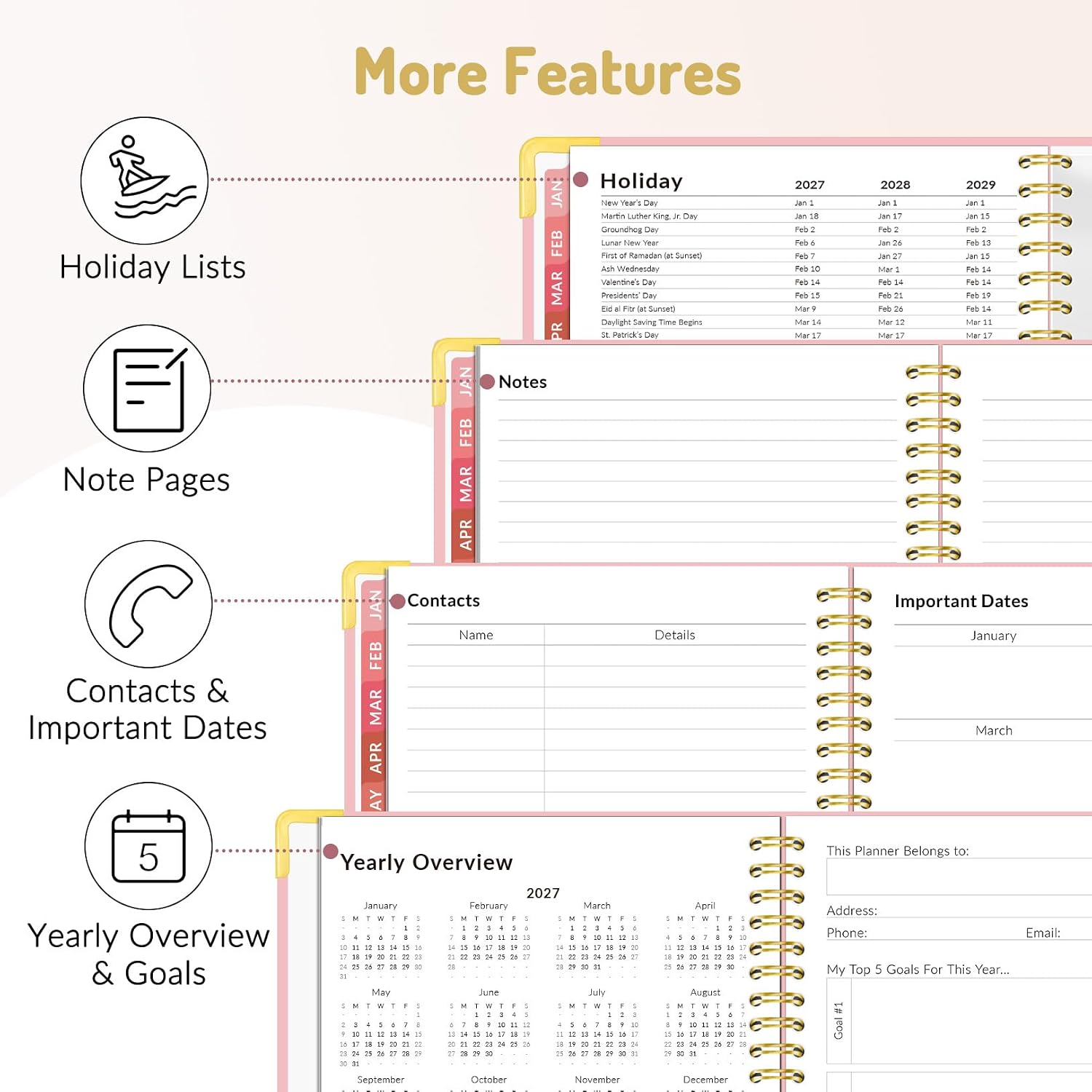 Detalle de Forvencer Planner, 2027