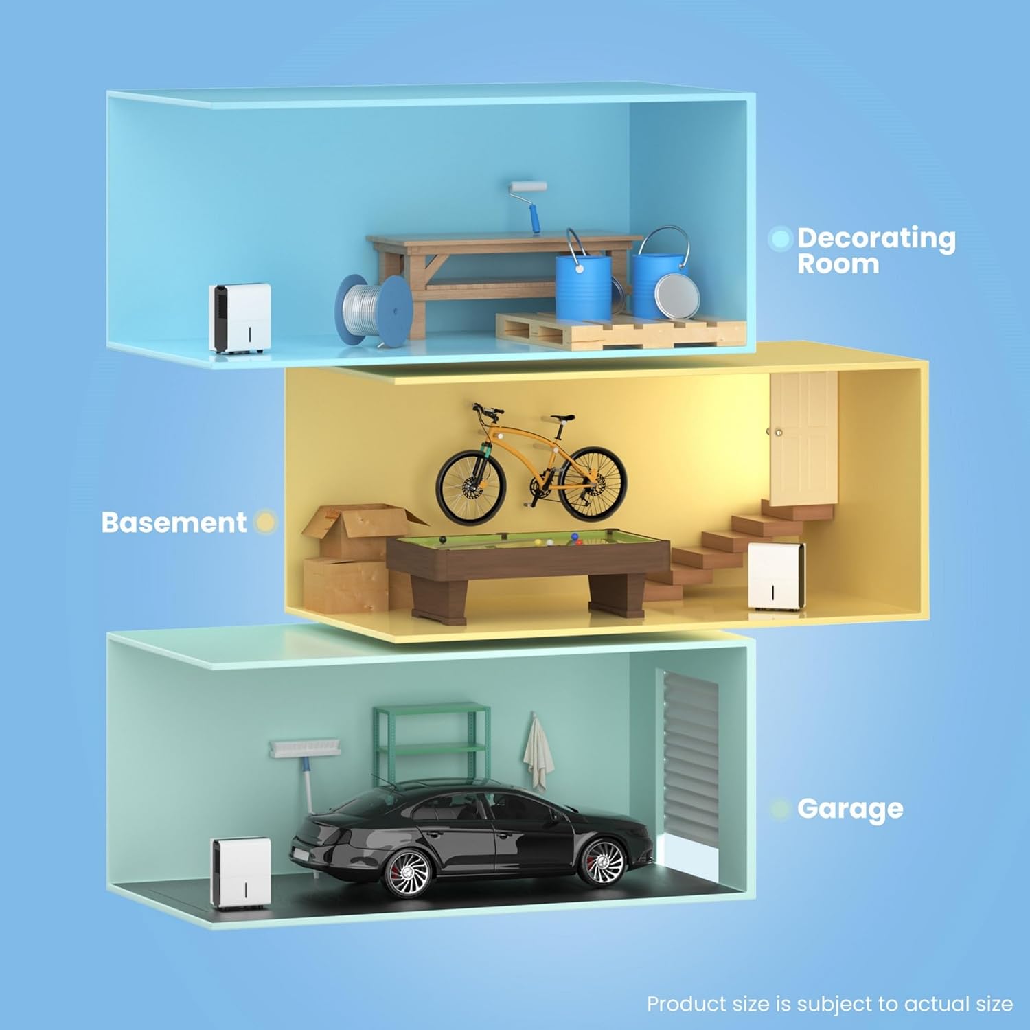 Detalle de Comfee Luftentfeuchter MDDP-30DEN7 (30 l/24 h) für bis ca. 180 m³ – Smart-Dehumidifier mit 3-l-Wassertank