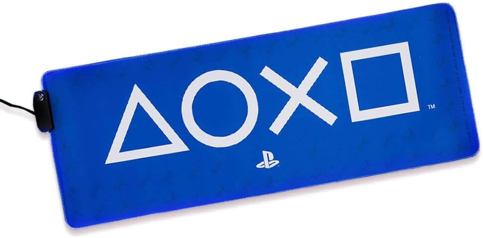 Detalle de Playstation Light Up desk mat - Tapis de bureau lumineux 80 x 30 cm