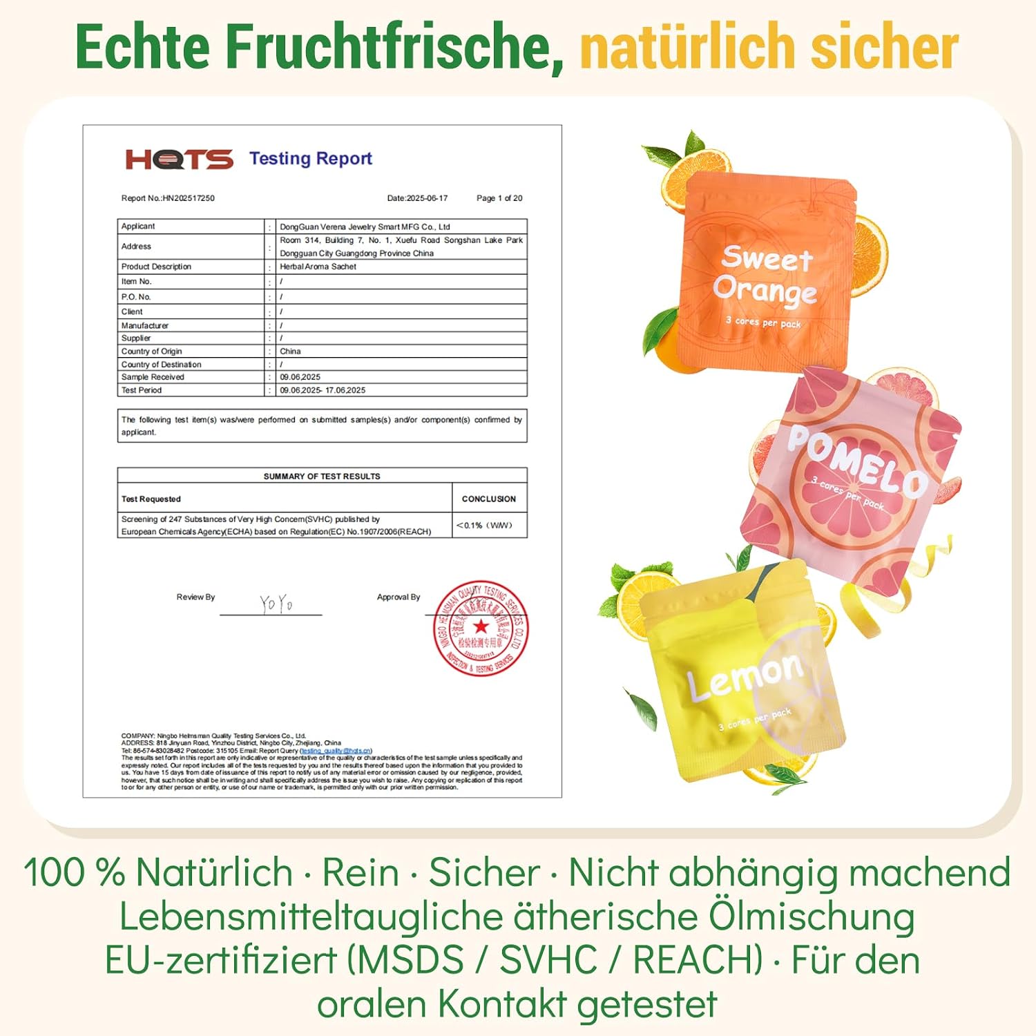 Thumbnail 5 de CARITATE Rauchfrei Halskette zur Rauchentwöhnung mit einstellbarem Widerstand und Fruchtmischung (schwarzes Holz)