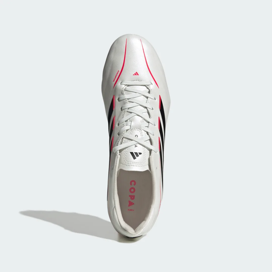 Thumbnail 2 de Adidas COPA PURE IV LEAGUE – Bota de fútbol para césped natural seco (blanca)