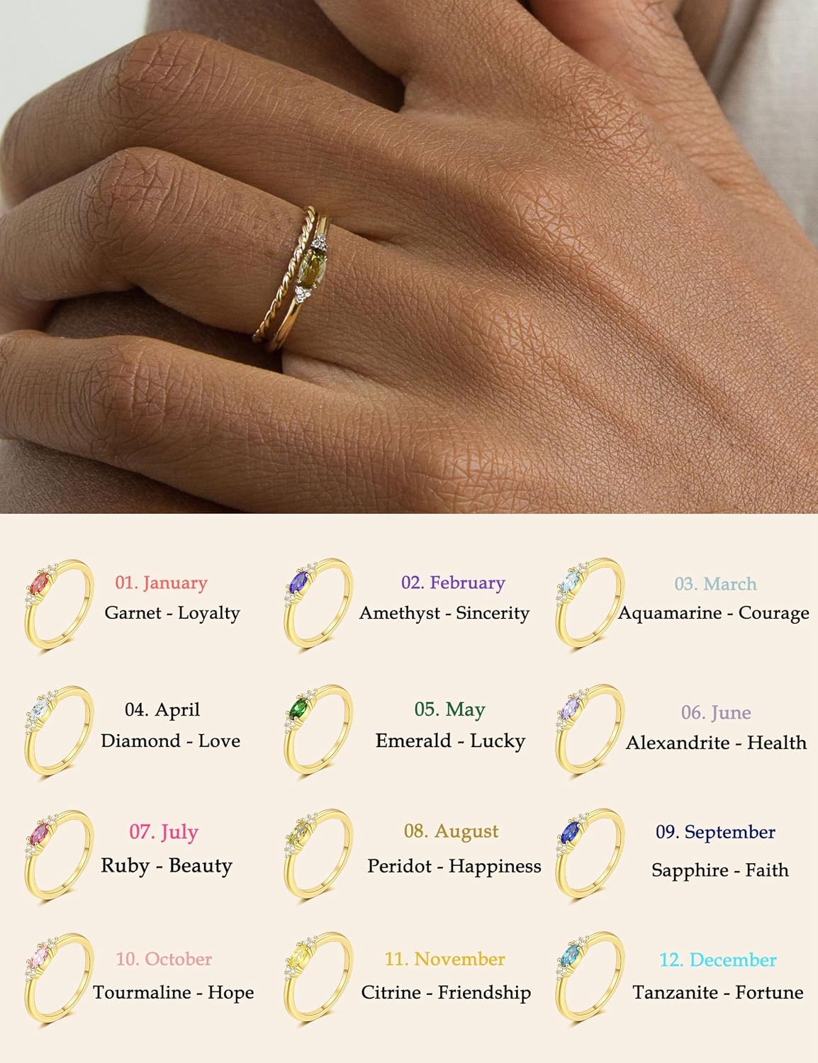Detalle 2 de ZNBOH Stapelring Gold wasserfest 18K