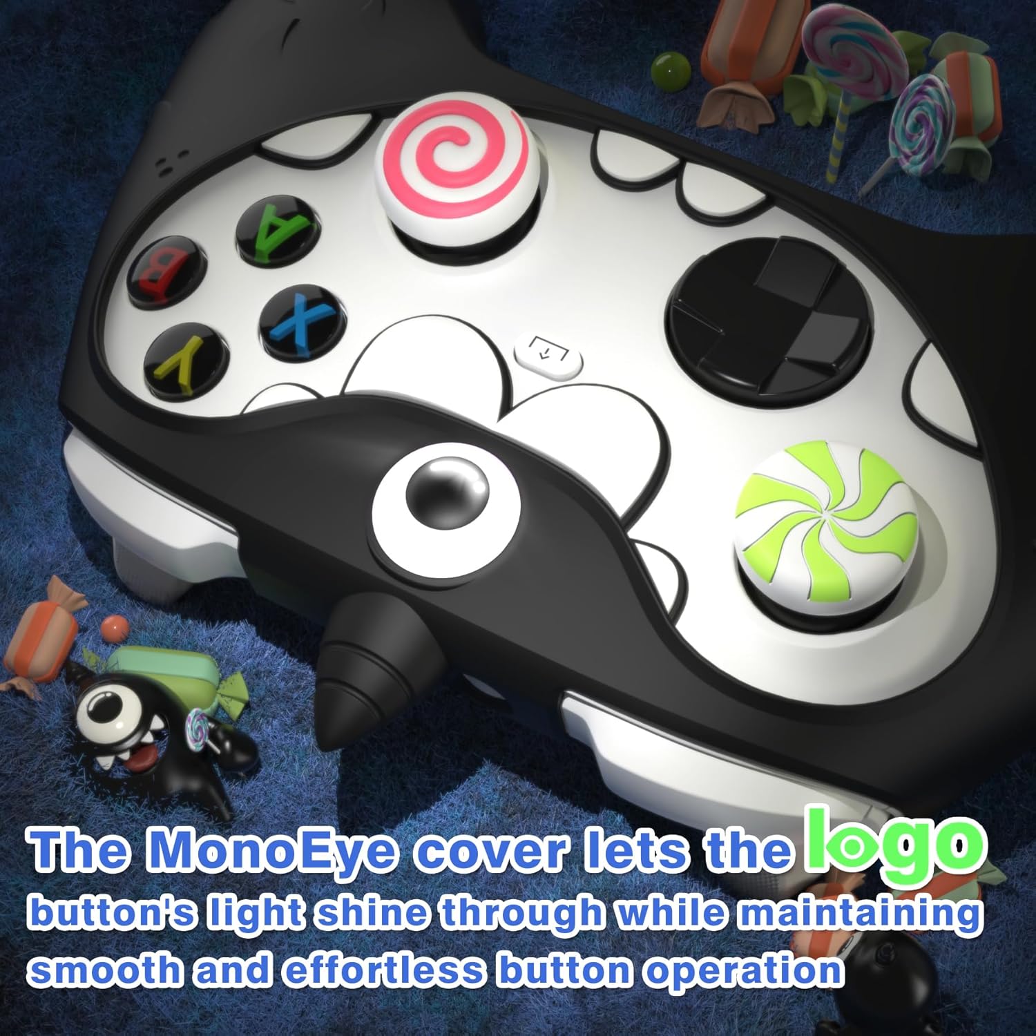 Thumbnail 5 de playvital MonoEye Monster Silicone Cover for Xbox Series X|S Controller – Black