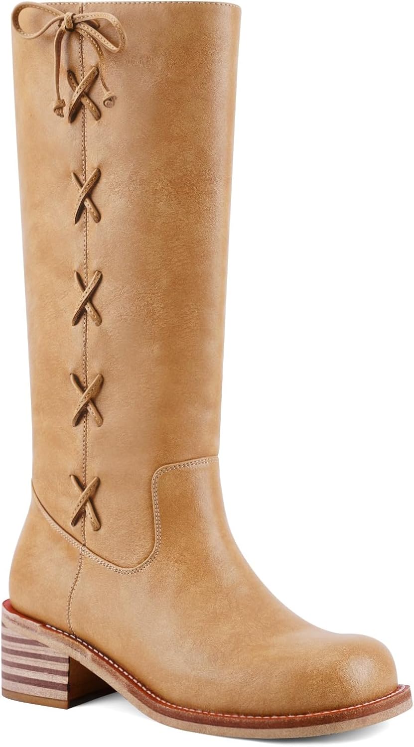 Thumbnail 4 de UBWDU Women's Knee High Boots with Chunky Block Heel