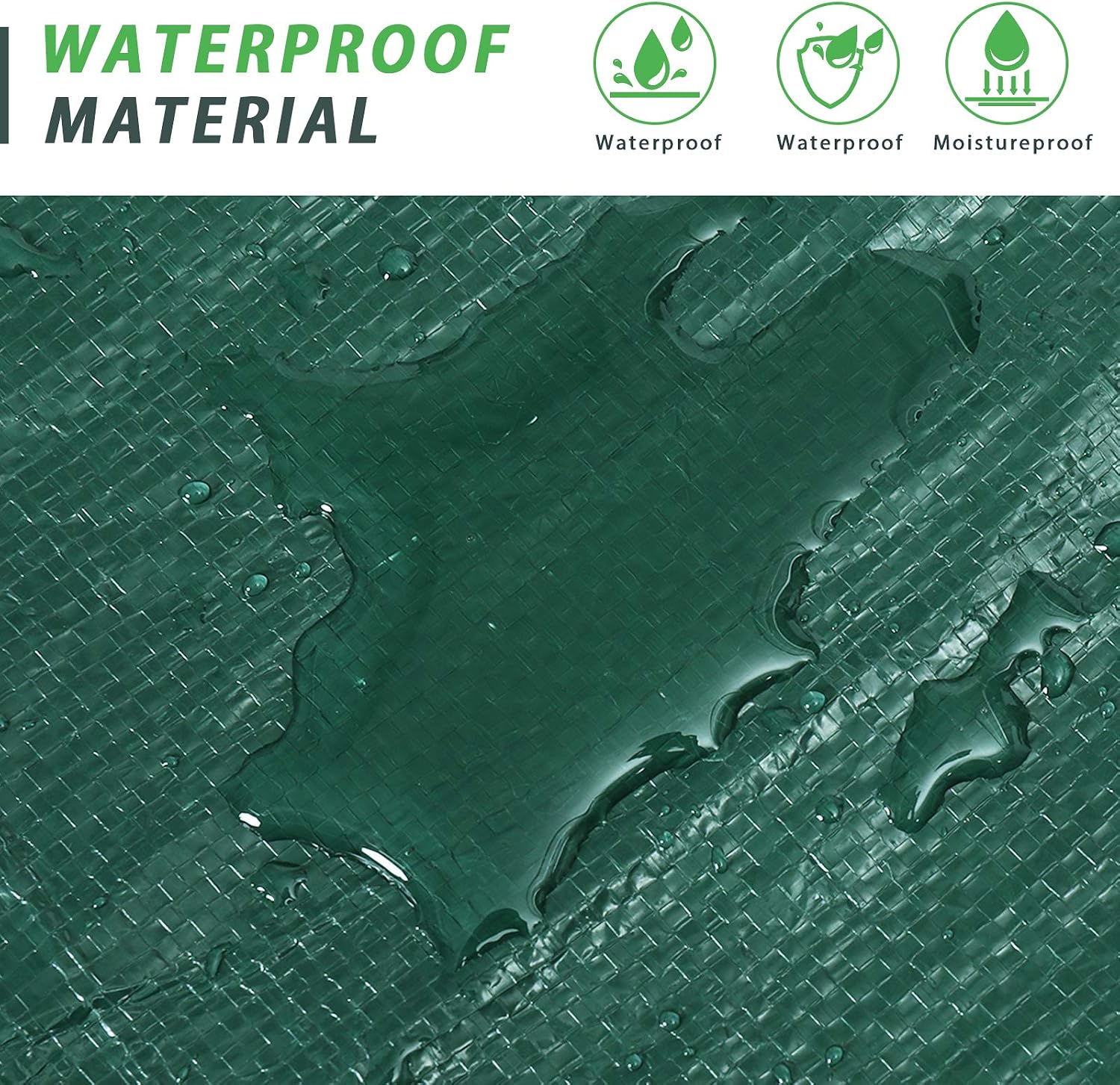 Detalle de GARPROVM XXL Aufbewahrungstasche für Gartenauflagen (476 l), wasserabweisend, 165 x 38 x 76 cm