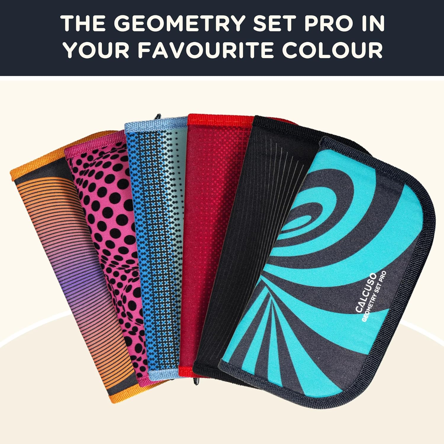 Detalle de CALCUSO 15-Piece Maths Set & Professional Geometry Set