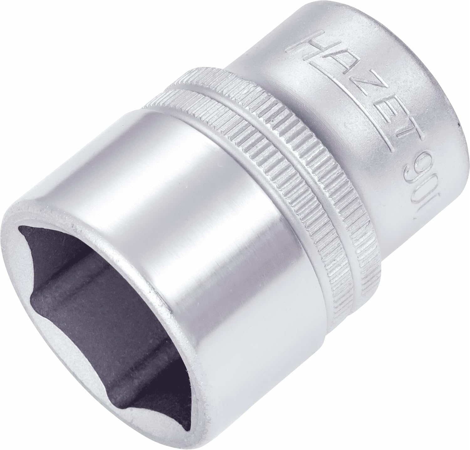 Detalle 1 de HAZET 900-15 6角ソケット 15mm、1/2インチ差込角・クロム仕上げ・手動用