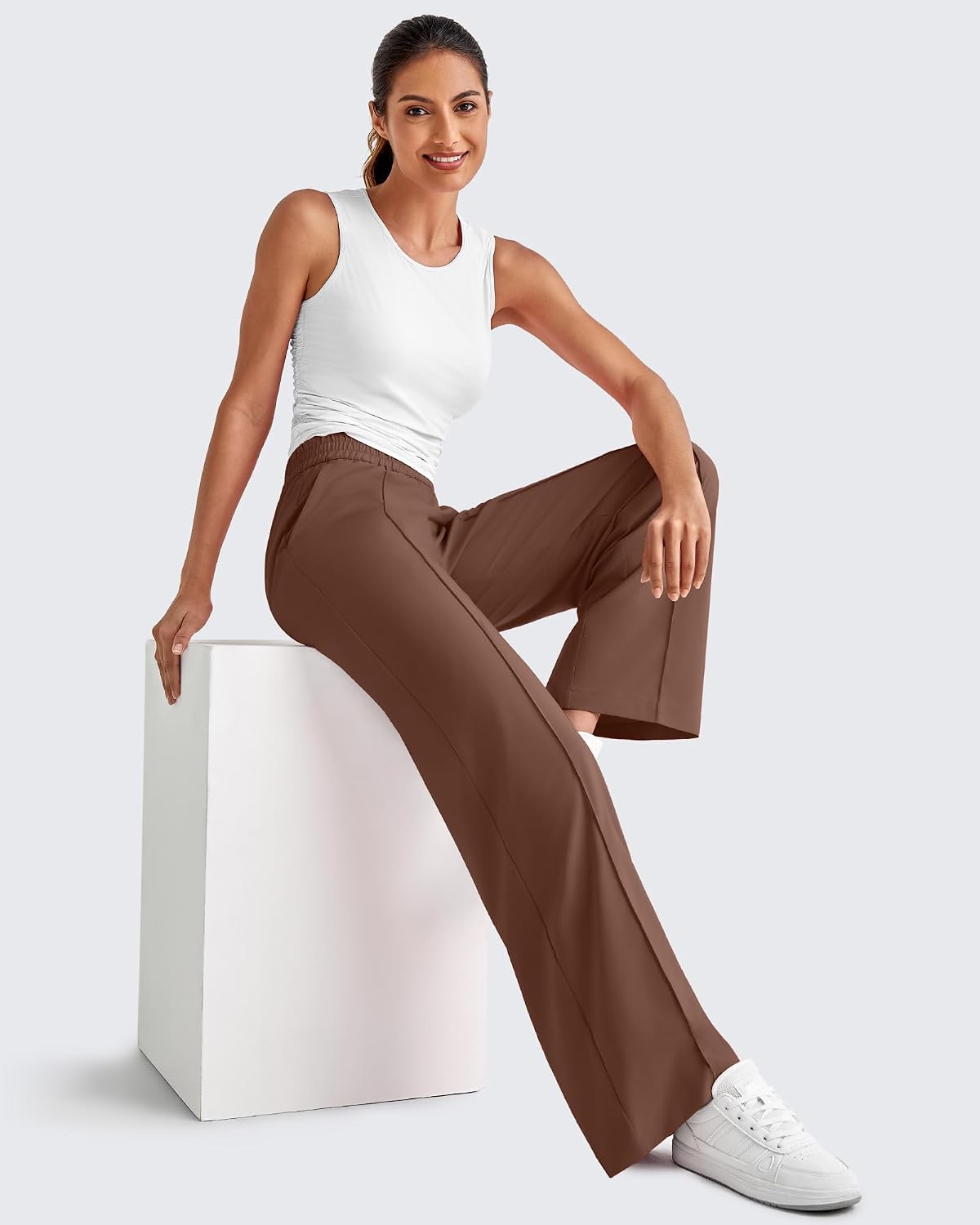 Detalle 2 de G4Free Wide-Leg Pants in Chillwhisp Fabric