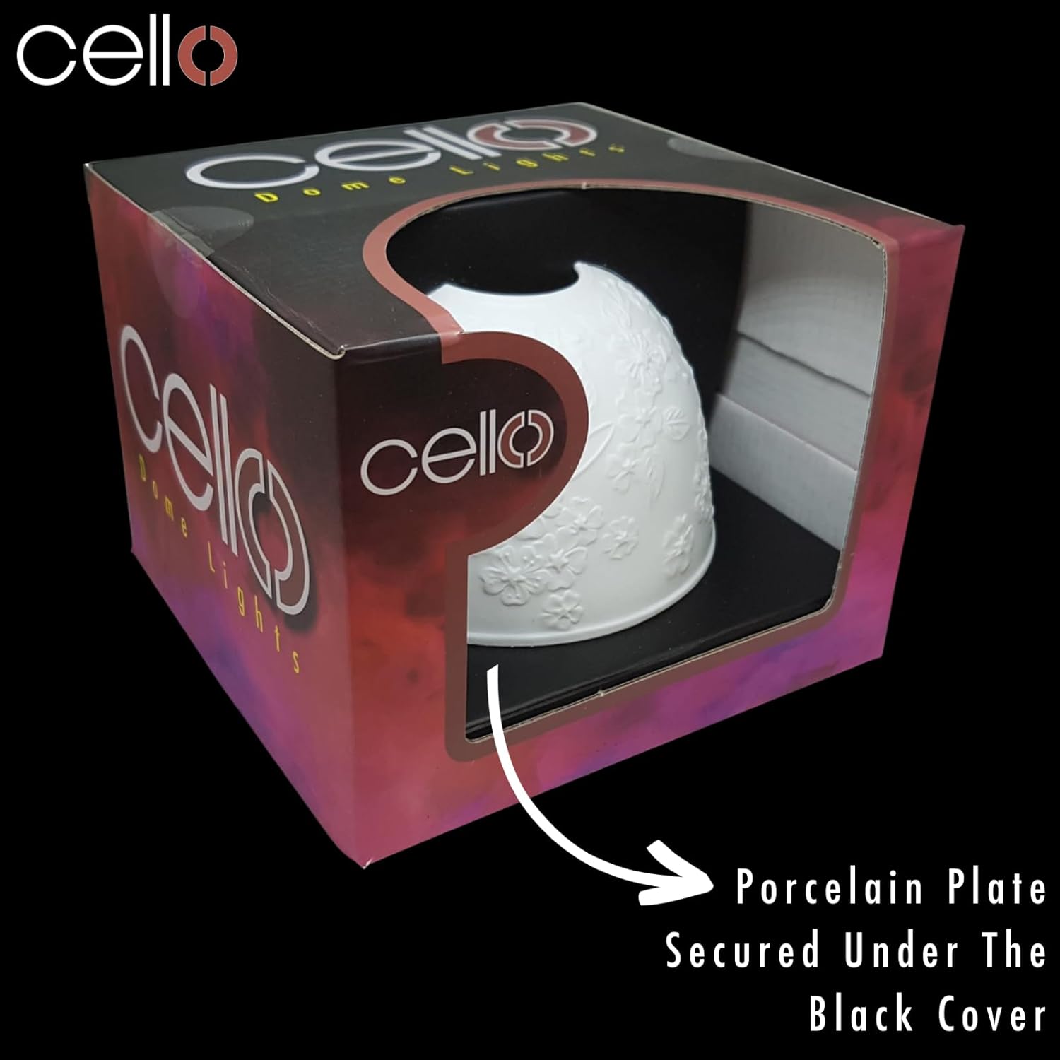 Thumbnail 5 de Cello Porcelain Tealight Holder Dome with 3D Projection – Puppies Dog Lovers Design