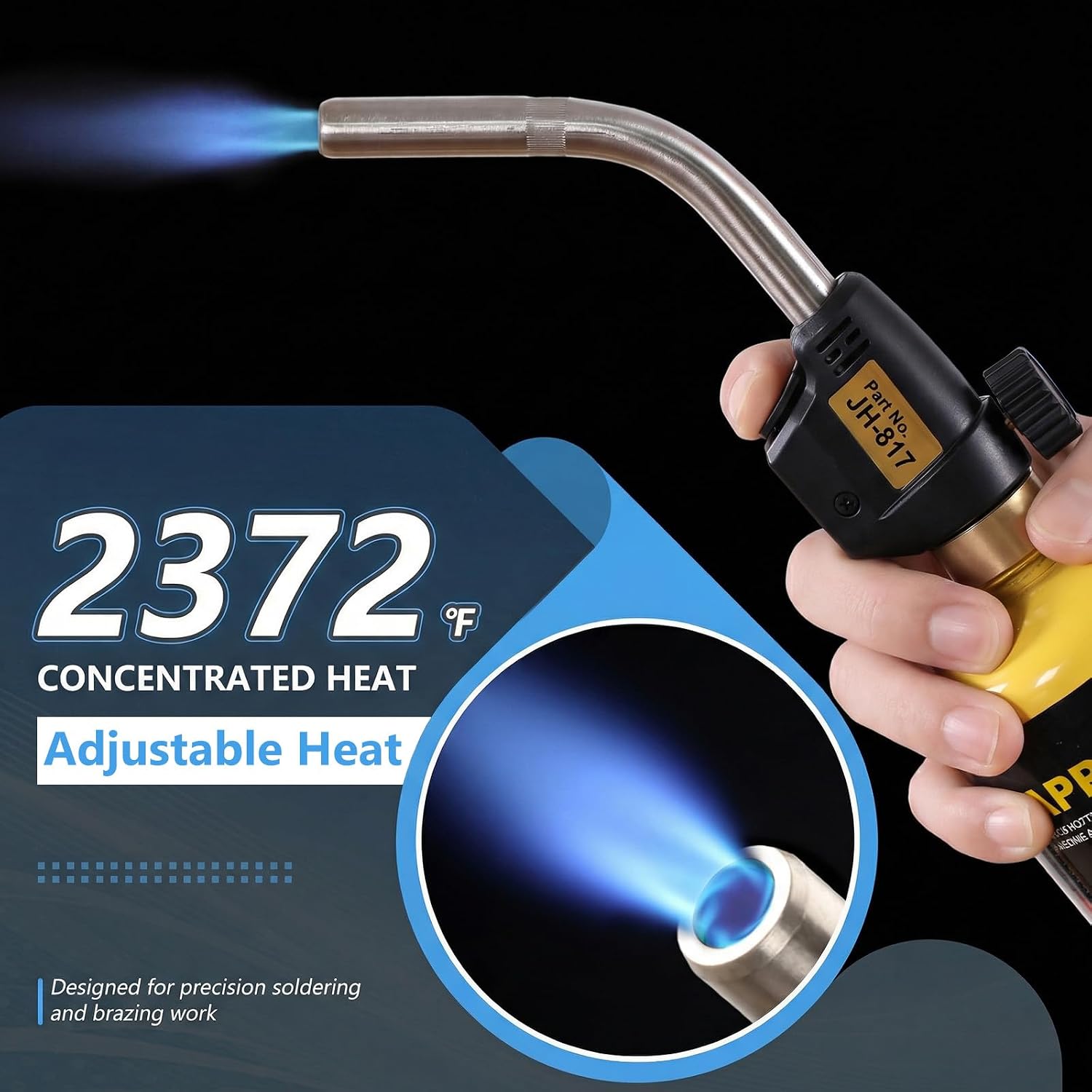 Thumbnail 3 de Propane Torch Head with Trigger-Start Ignition for HVAC, Welding & Plumbing