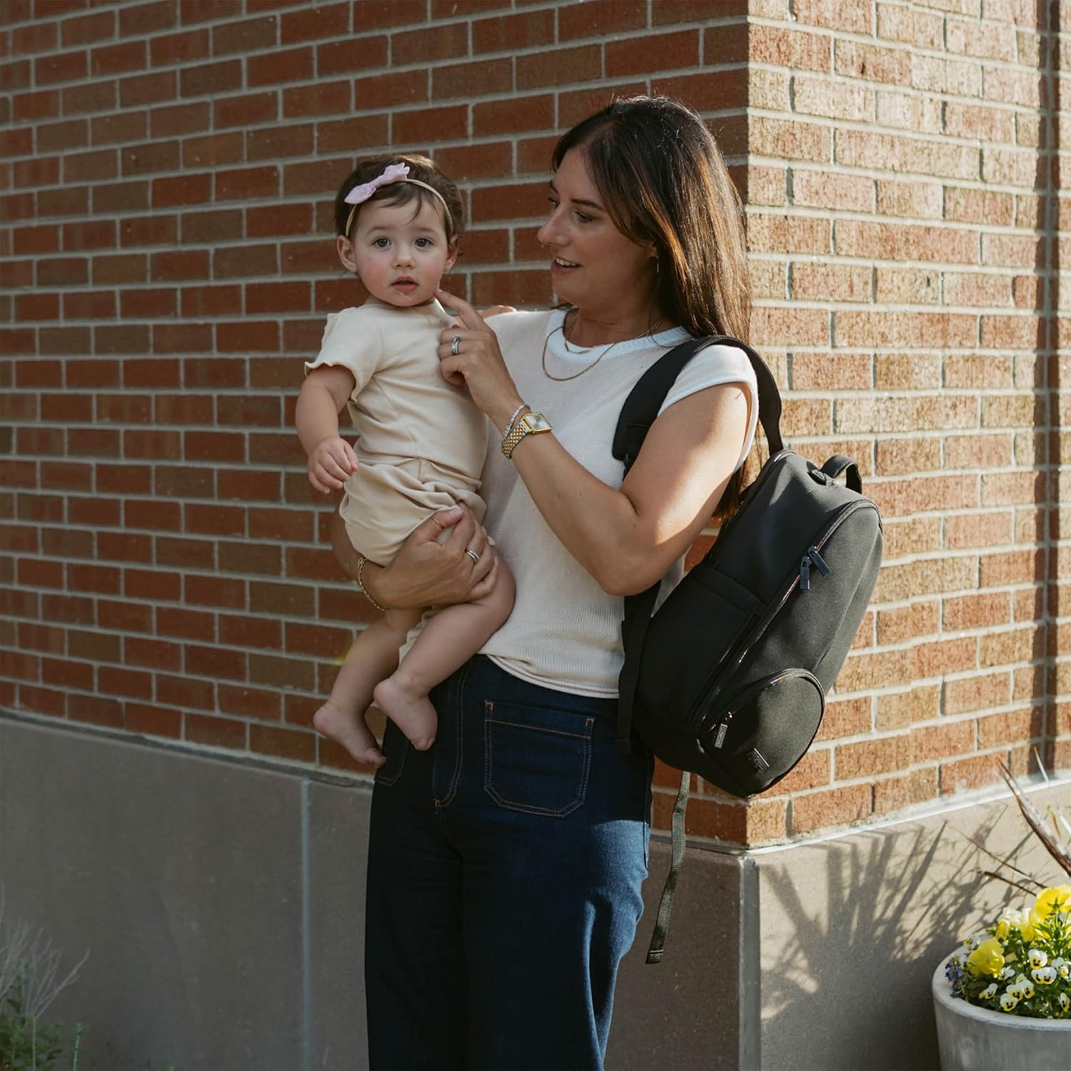 Thumbnail 5 de Drift Lite Neoprene Diaper Bag Backpack with 10 Pockets and Luggage Strap