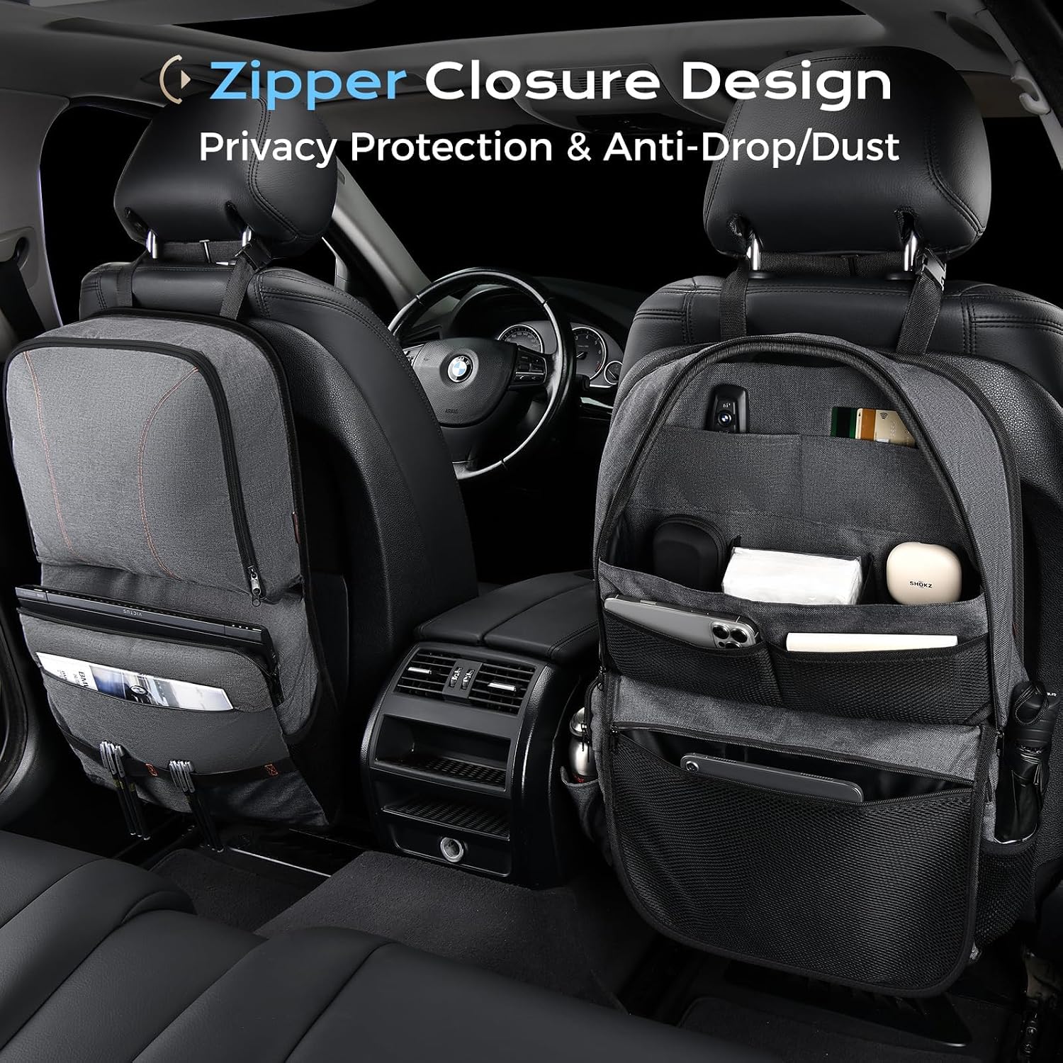 Detalle de Coverado Car Seat Organizer in PU