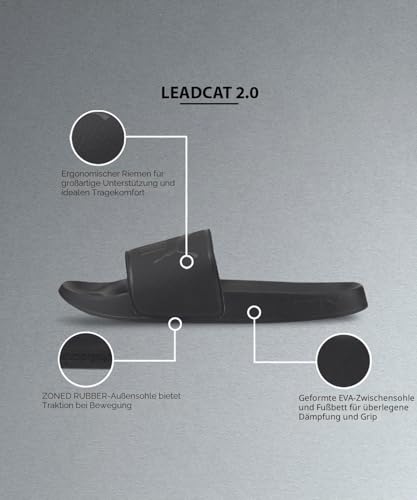 Detalle de PUMA Leadcat 2.0 Flip-Flops Unisex – Puma Black, Größe 43 EU