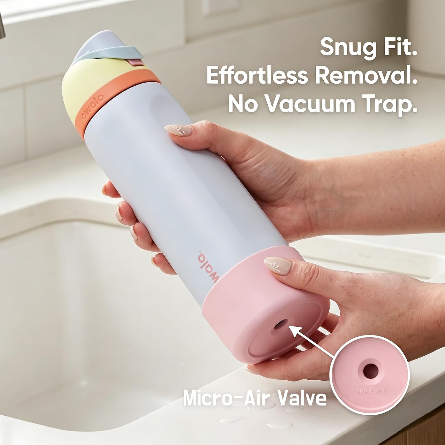 Detalle 1 de ENNUFO Silicone Bottle Boot for Owala 24 oz