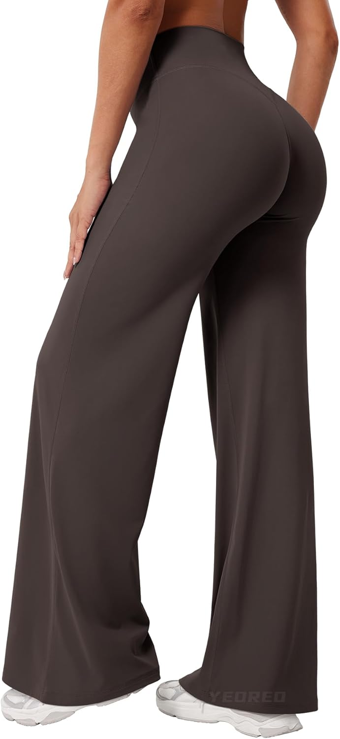 Thumbnail 1 de YEOREO Seamless Yoga Trousers for Women – Straight-Leg & High-Waist Flared Leggings