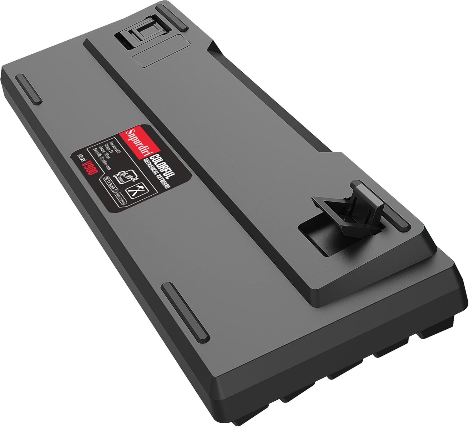 Thumbnail 6 de Snpurdiri 60% wired mechanical gaming keyboard with red switches and ice blue LED backlight (61 keys, detachable USB-C)