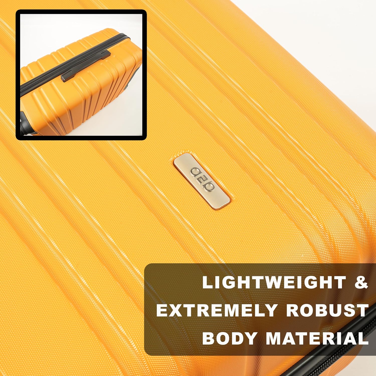 Thumbnail 5 de A2B Lightweight 55cm Cabin Approved Suitcase – Small Apricot Carry-On with Spinner Wheels