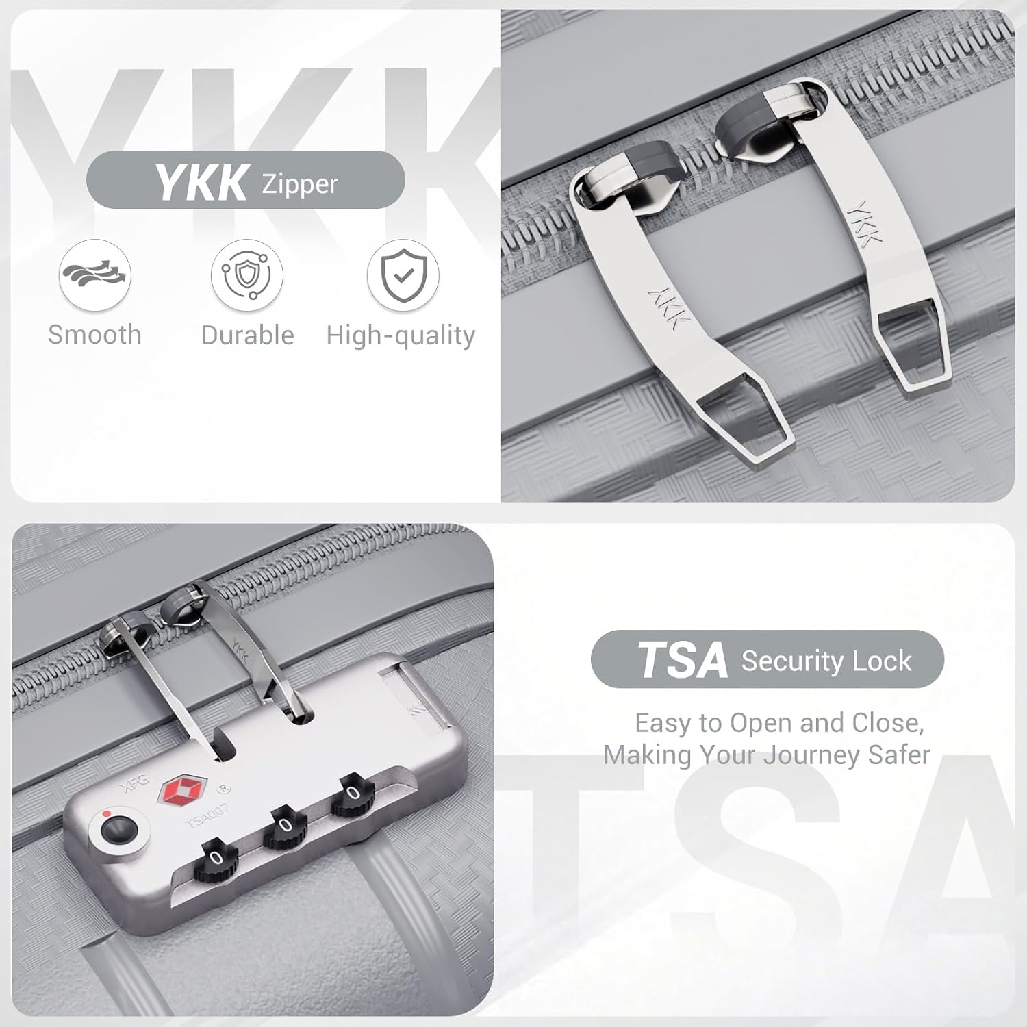 Thumbnail 4 de Kono Valige Media 24" Classic Medium PP Suitcase with TSA Lock and Spinner Wheels