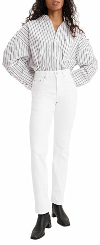 Detalle 2 de Levi's 724 High Rise Straight Jeans Mujer Western White