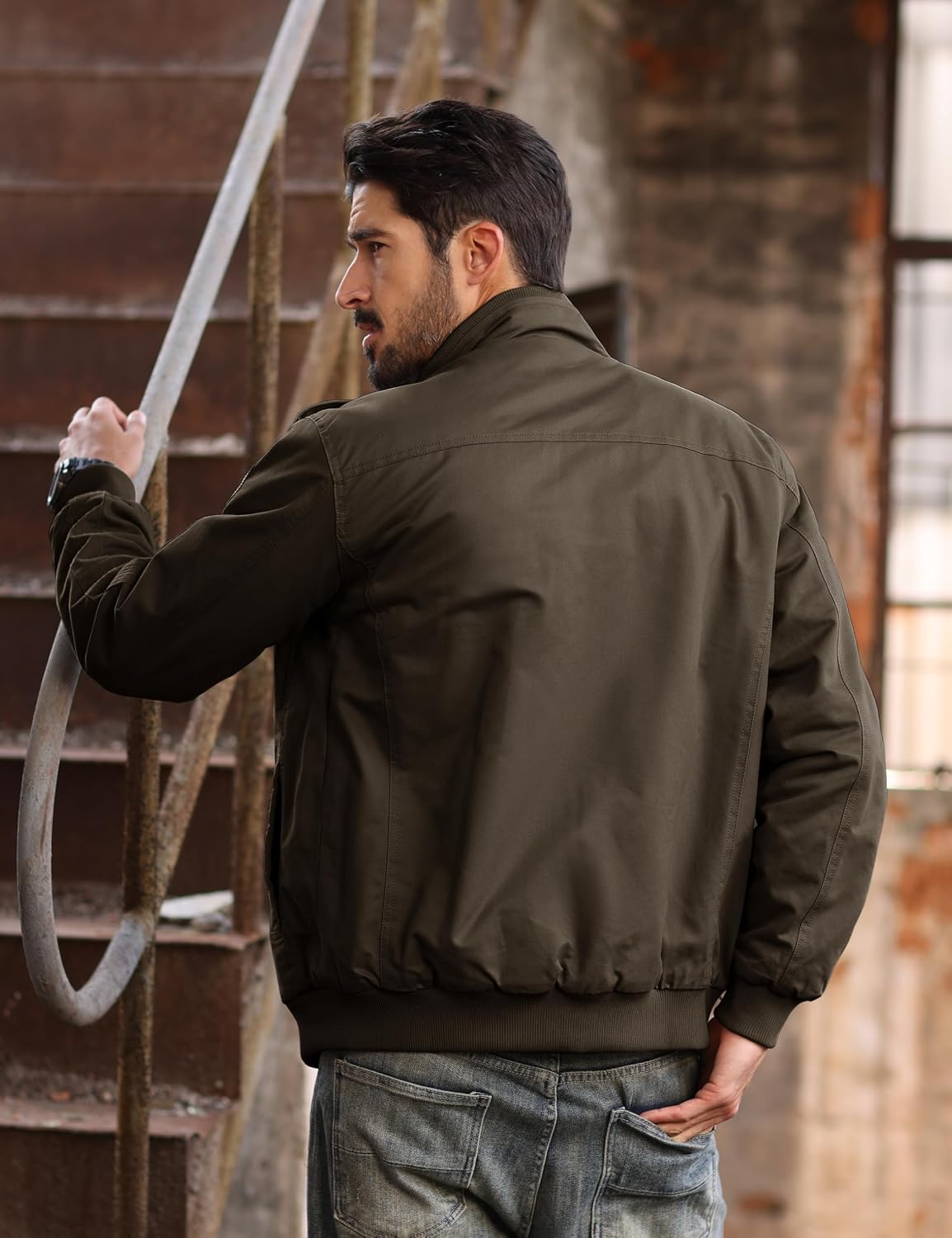 Detalle de TACVASEN Herren Fleecejacke 7 Taschen