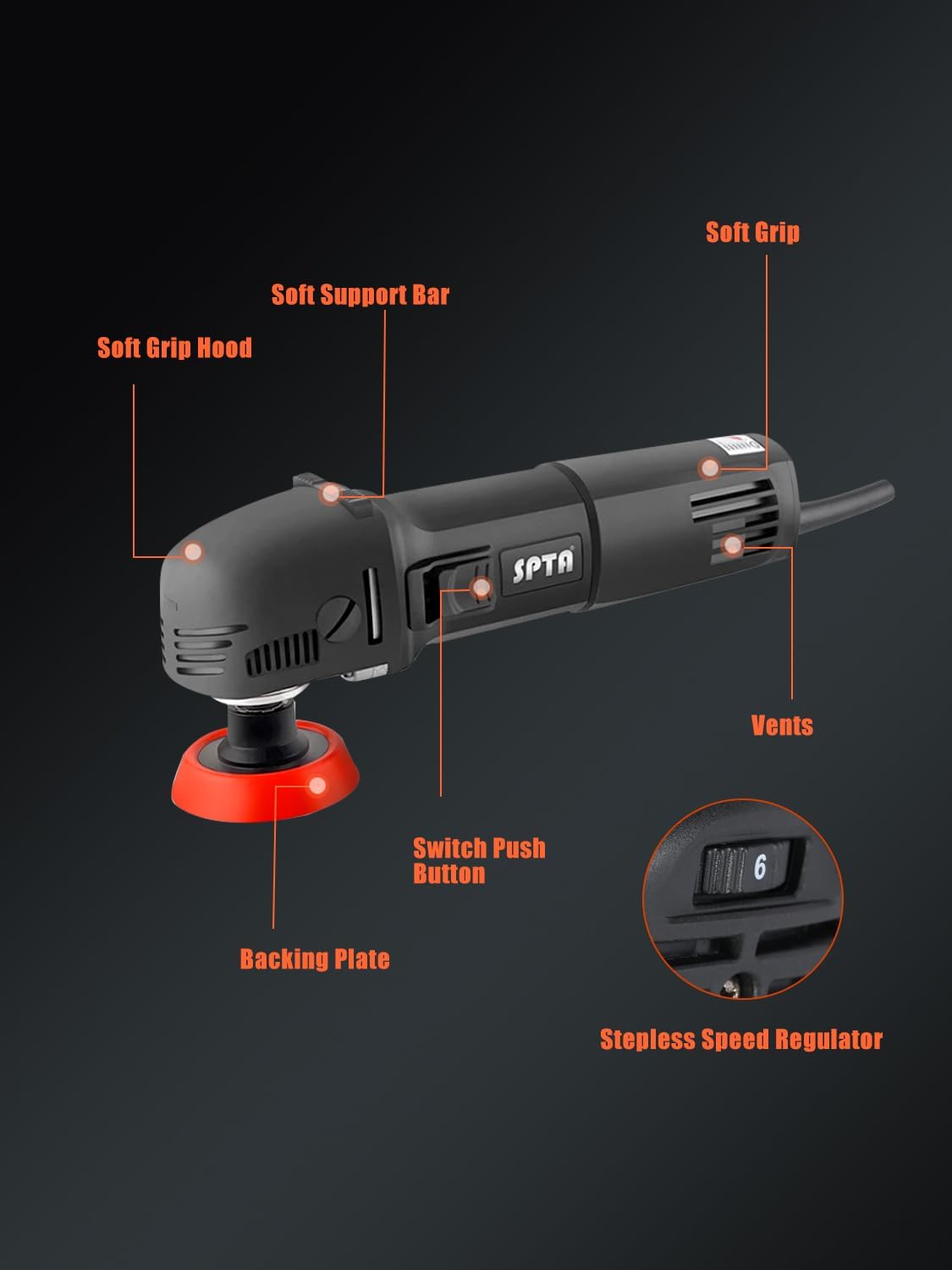 Thumbnail 4 de SPTA Mini Polishing Machine 750W Rotary Polisher