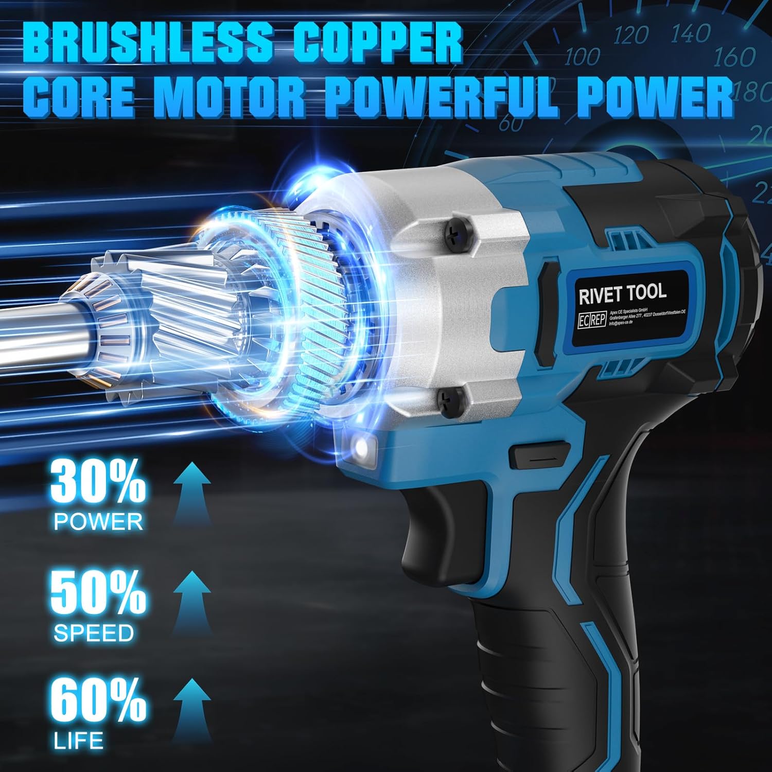 Thumbnail 2 de GGiking Cordless Rivet Gun for Makita 18V battery