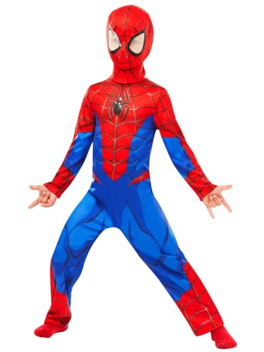 Detalle de Rubies Marvel Spider-Man Classic Child Costume, S, Red and Blue Web Print