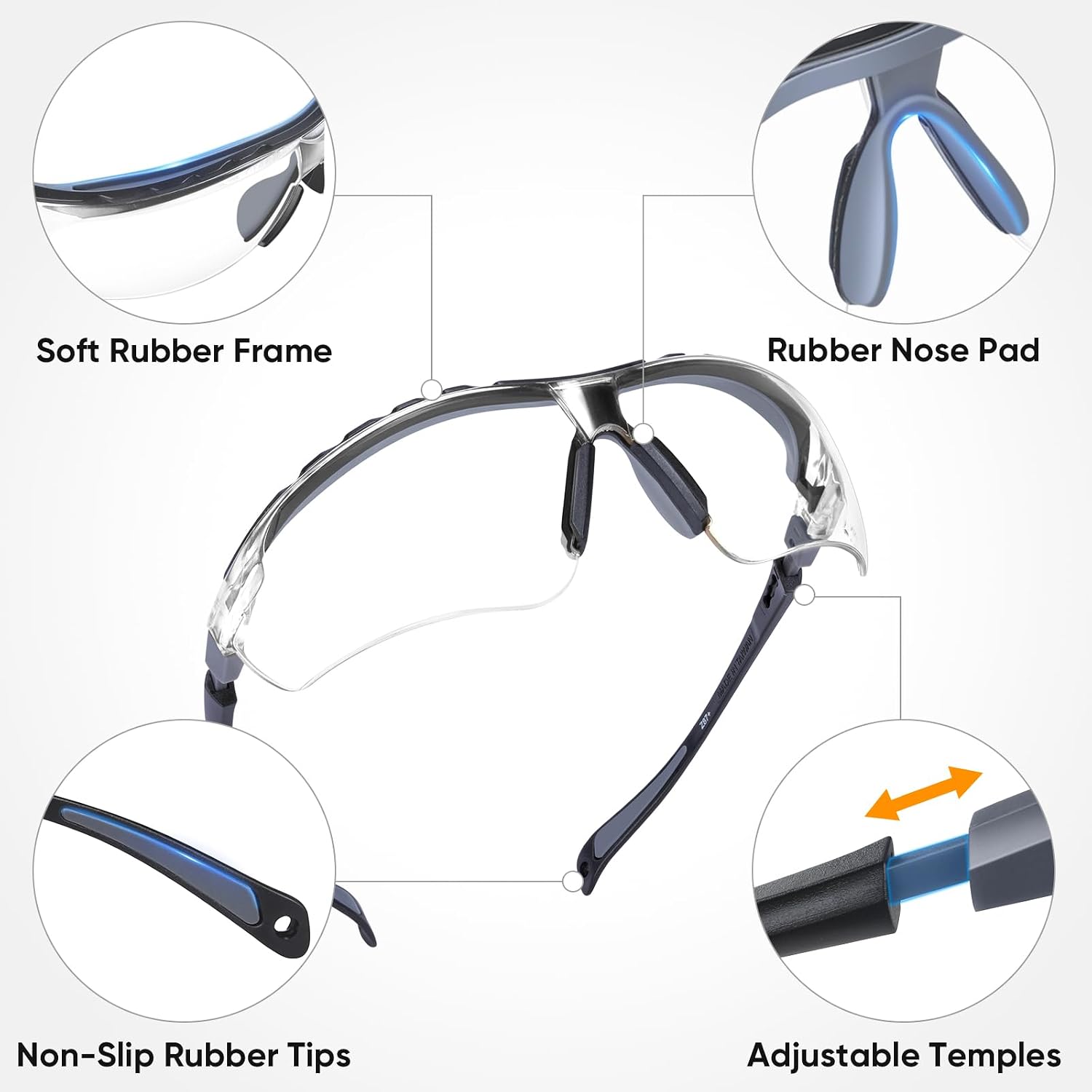 Thumbnail 5 de TICONN Anti-Fog Safety Glasses: Durable, Comfortable, UV-Blocking Eye Protection