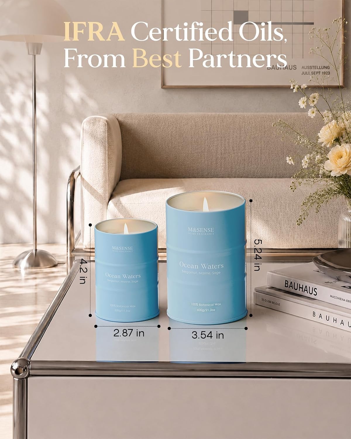 Detalle de M&SENSE Scented Candle 21.2 oz