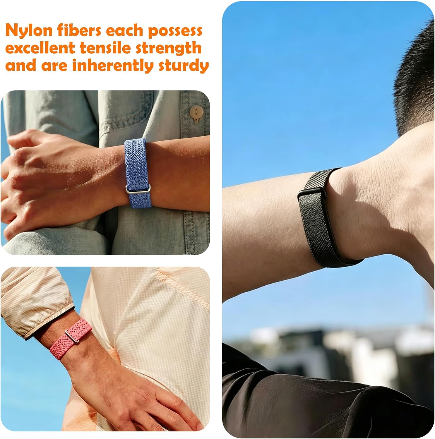 Thumbnail 6 de Nylon Band Compatible with BAND Air, Woven and Micro-Adjustable