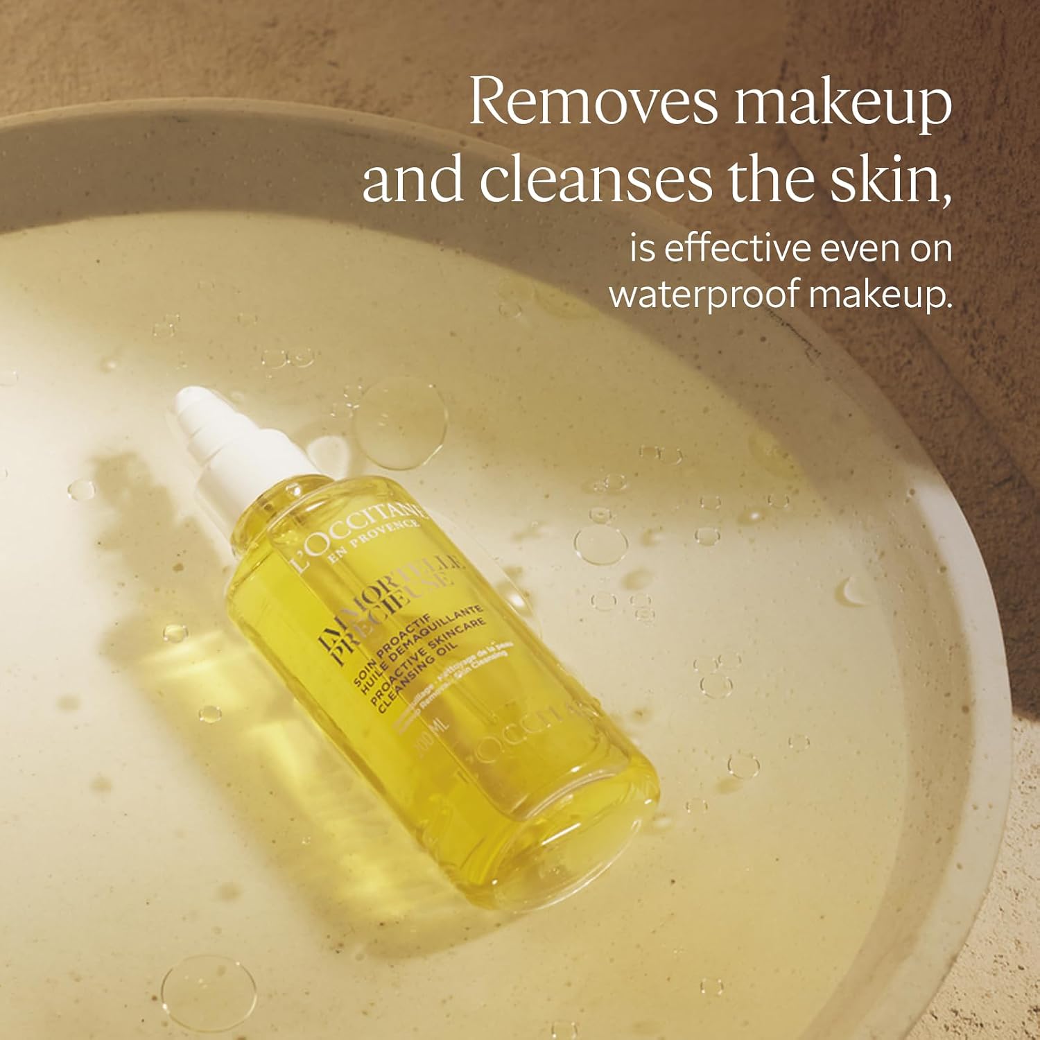 Detalle de L'OCCITANE Immortelle Precious Cleansing Oil 200 ml – A sensible cleanse with anti-ageing notes