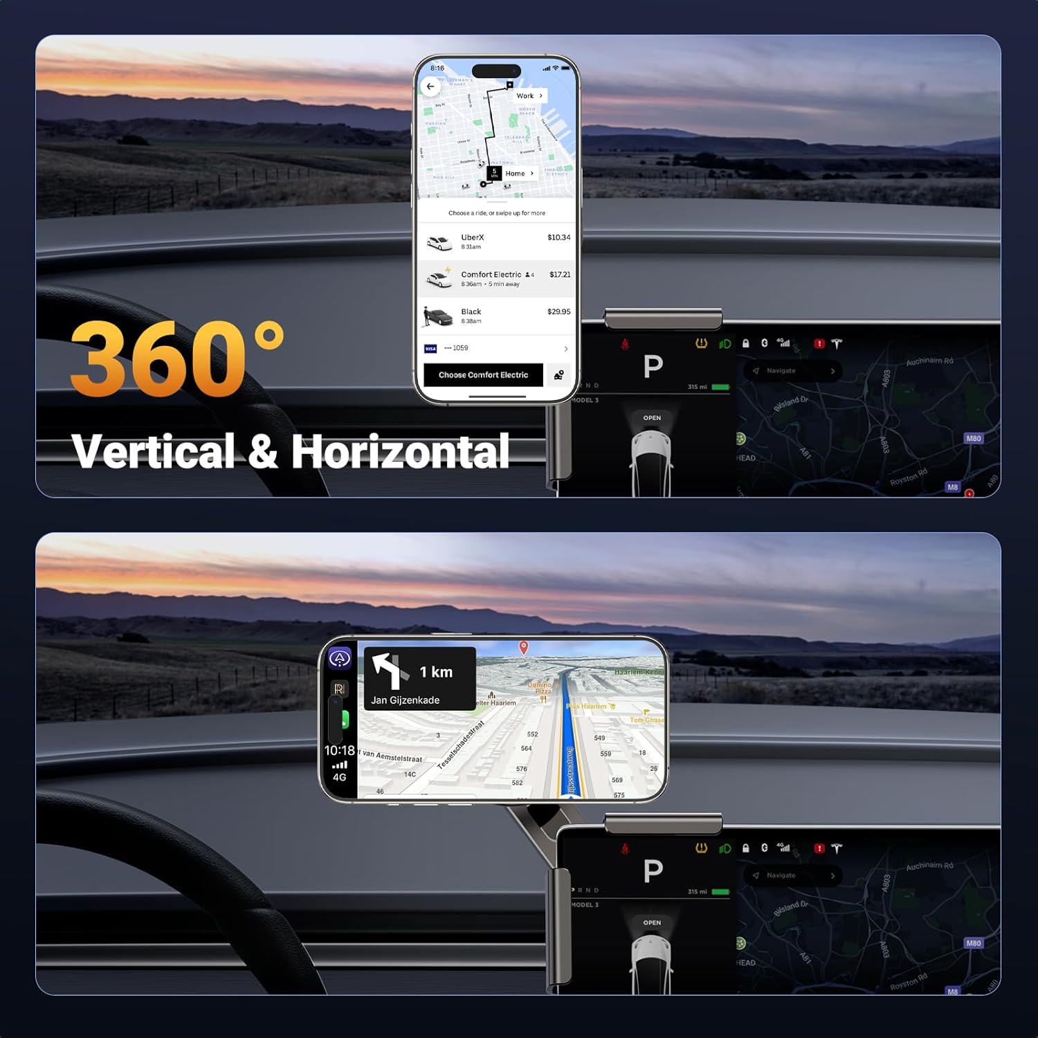 Thumbnail 4 de UGREEN Soporte Magsafe para Coche Tesla 🚗 - compatible iPhone