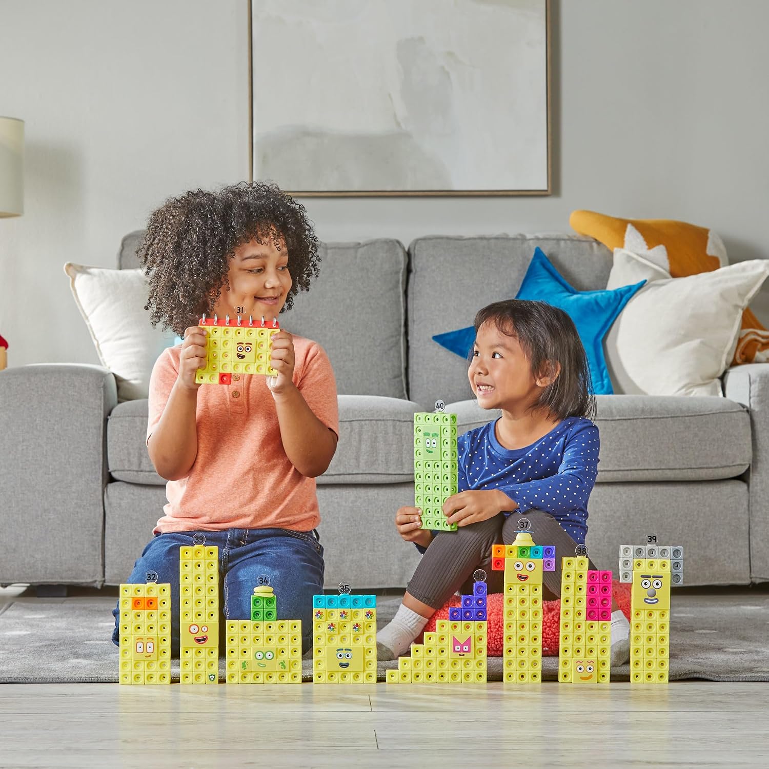 Thumbnail 6 de ETA hand2mind Numberblocks 31-40 MathLink Cubes Activity Set｜数字ブロック組み立て・算数カード付き