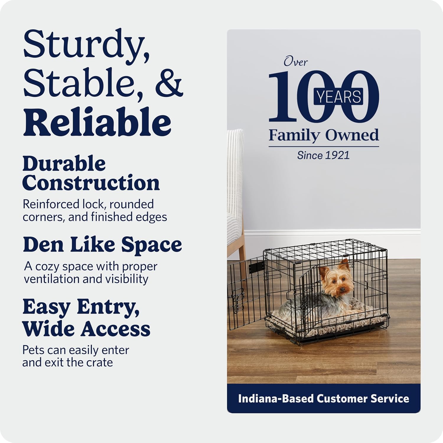 Thumbnail 5 de MidWest Homes for Pets 18-Inch iCrate Two-Door Folding Dog Crate with Divider Panel