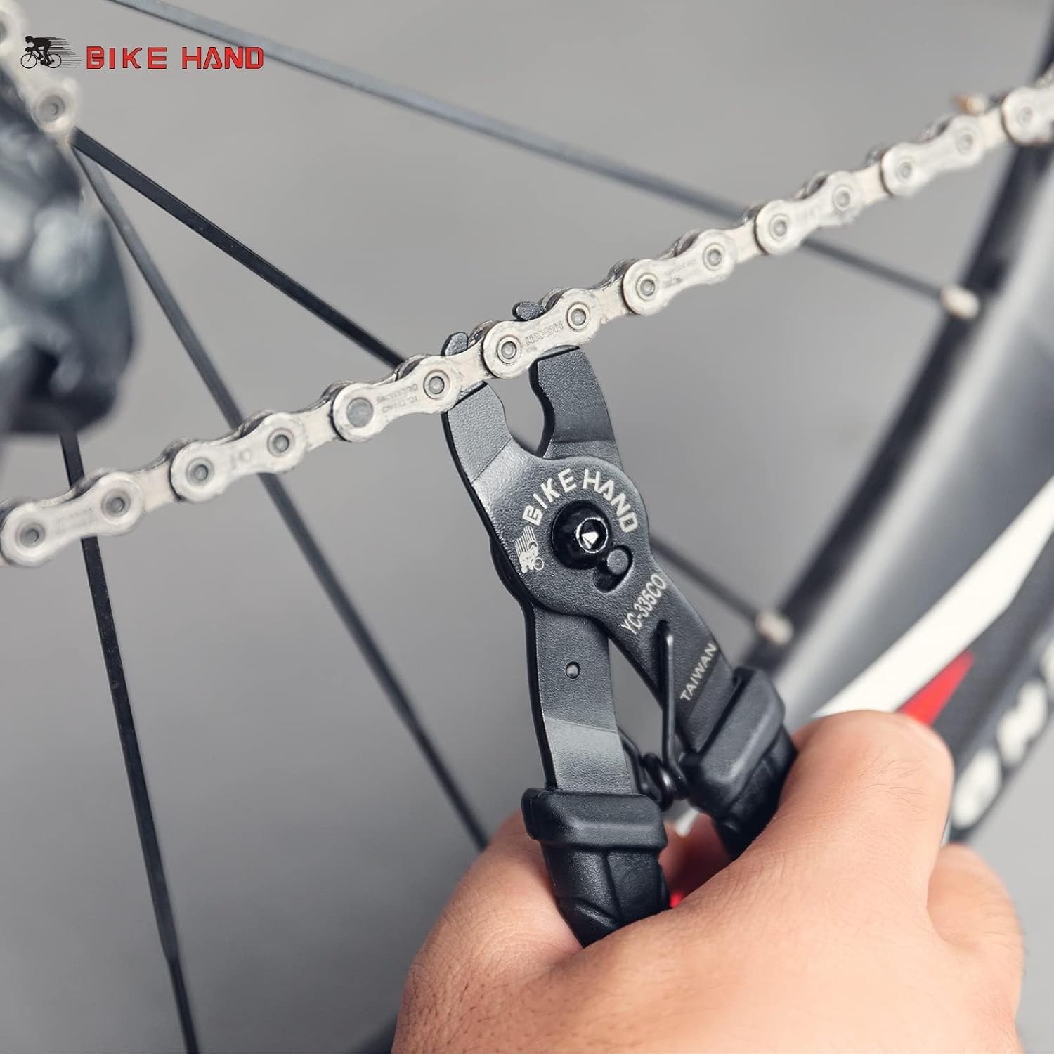 Detalle de Bike Hand kedjelåstång 2-i-1 för 8–13-växlade cykelkedjor