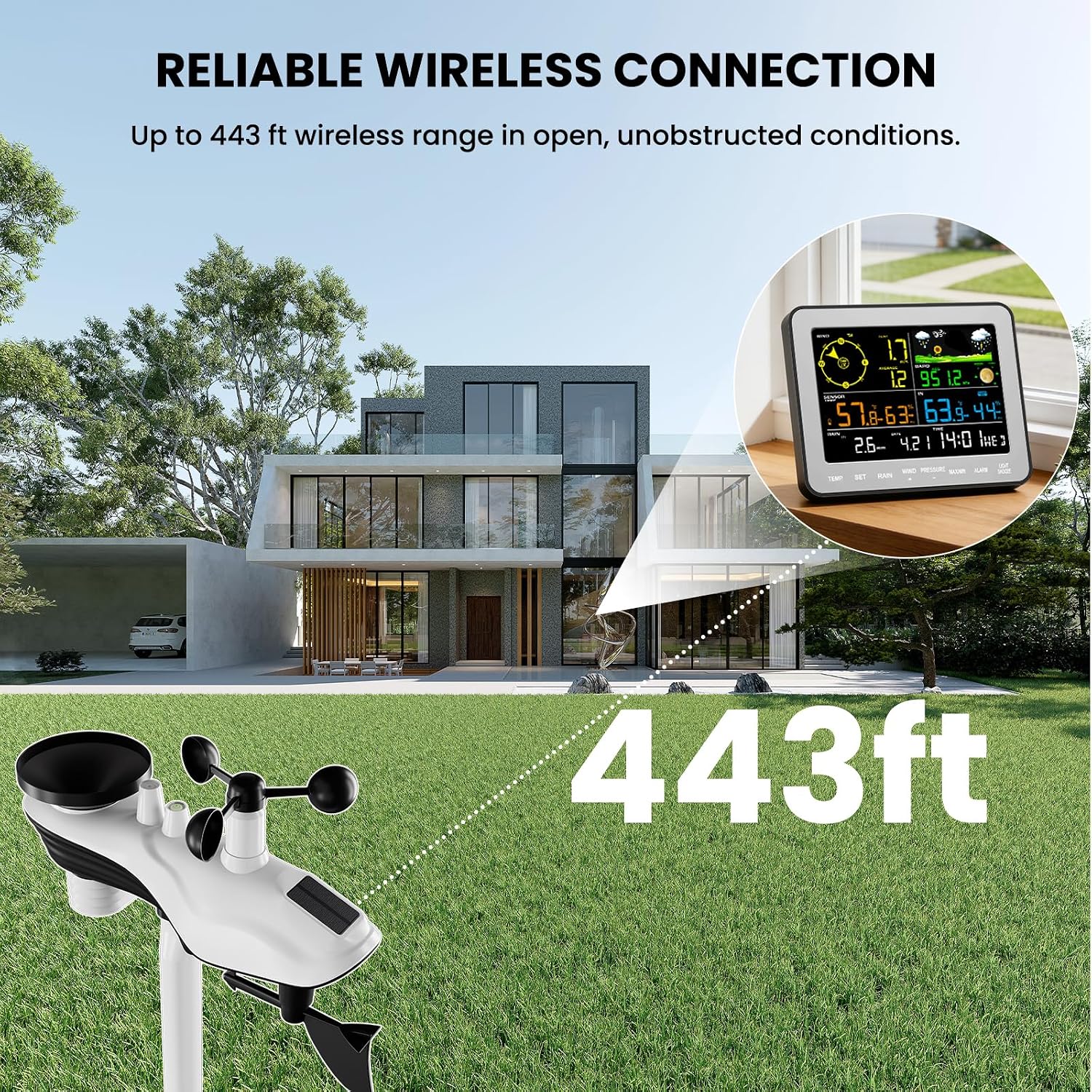 Thumbnail 5 de Sainlogic Weather Station with 6.5-Inch Display