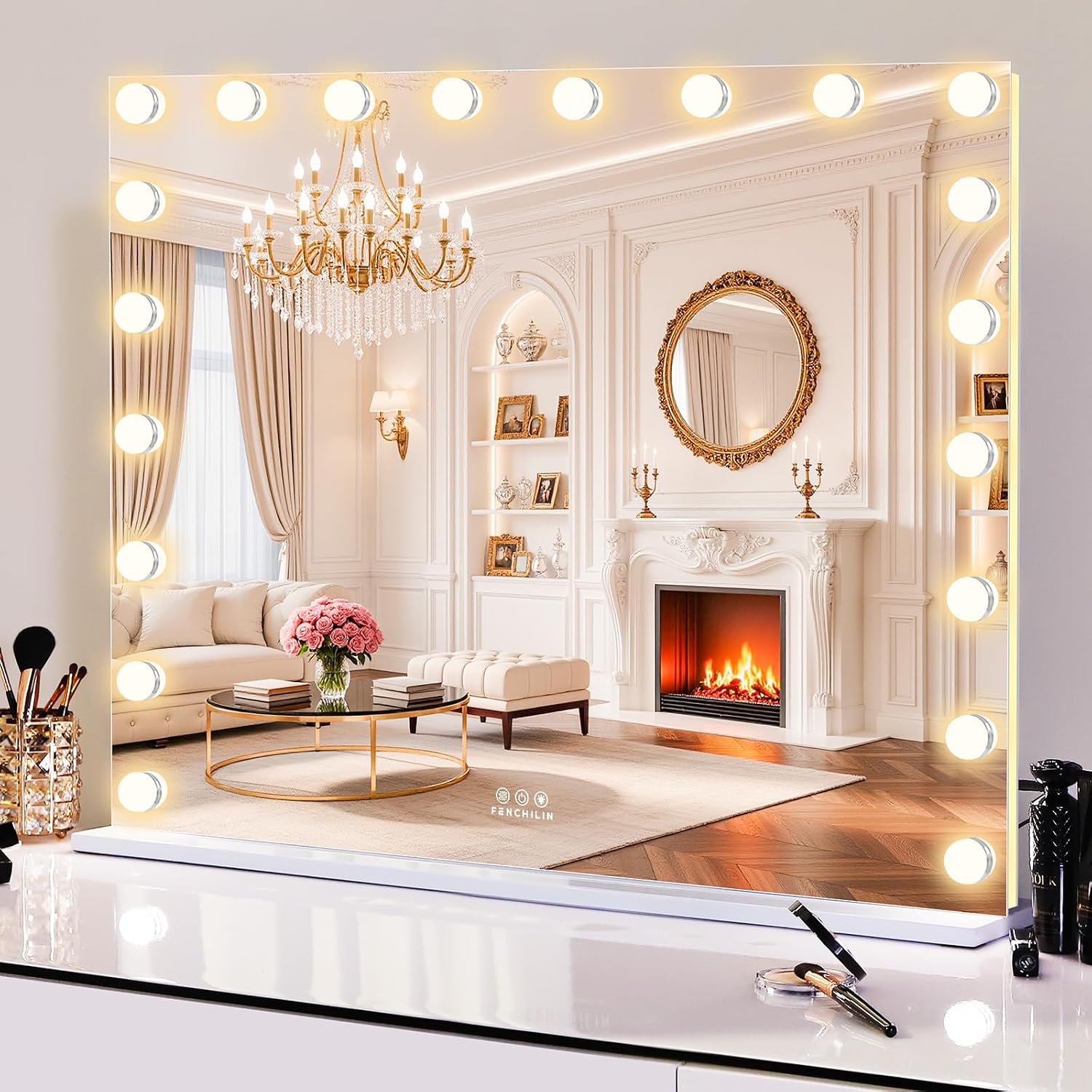 Thumbnail 6 de FENCHILIN 32x23-Inch Vanity Mirror with Lights and Bluetooth Speakers