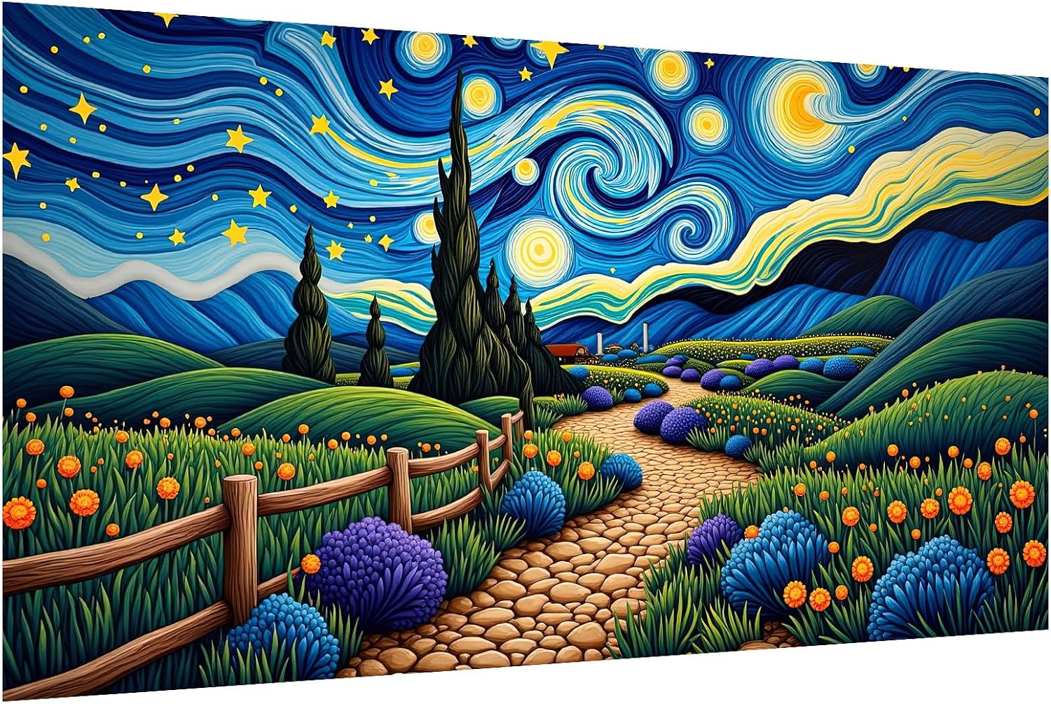 Detalle de SparkGlow Diamond Art Kit, 27.5 x 15.7 Inches
