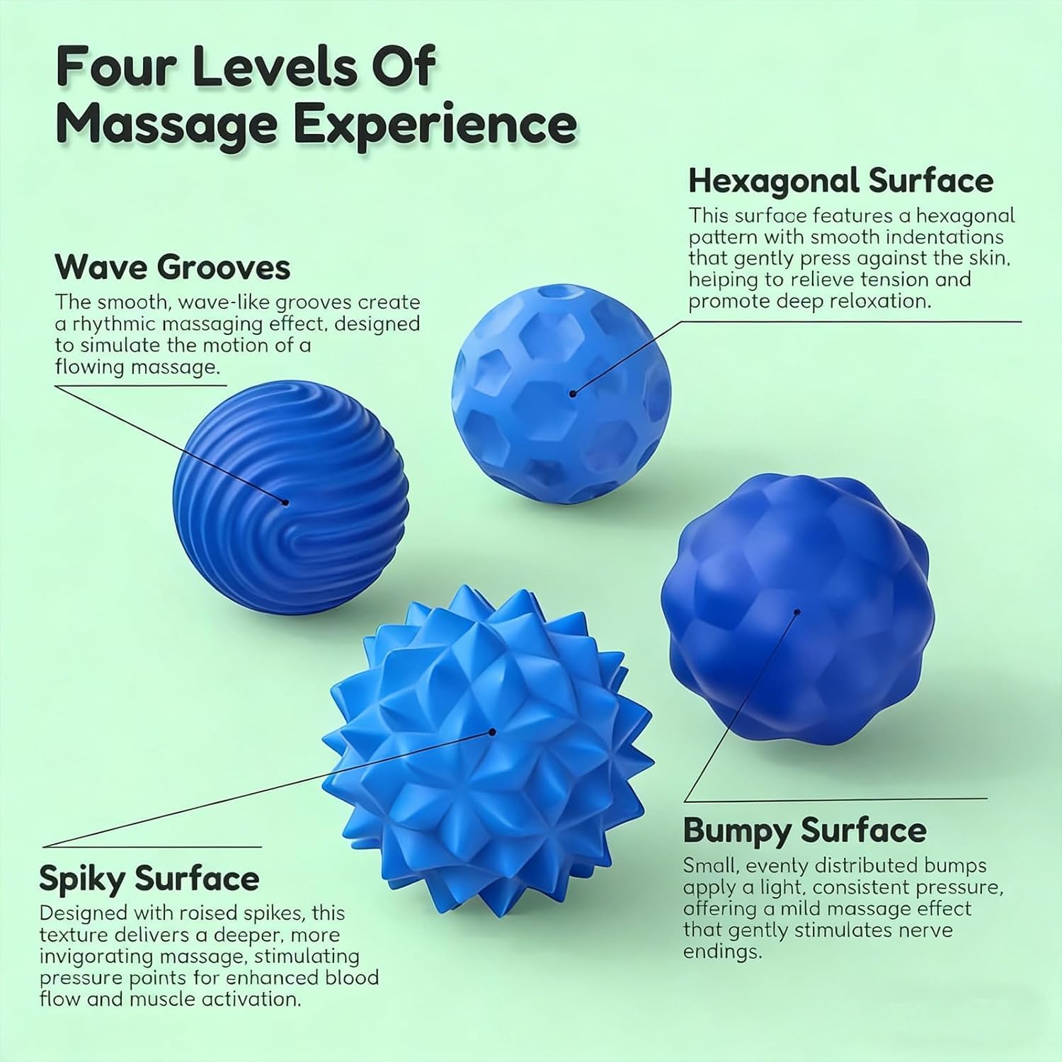 Thumbnail 1 de Magnetische Fidget Balls (8-teilig) aus Silikon – 8PCS Magnetic Fidget Balls in Blau