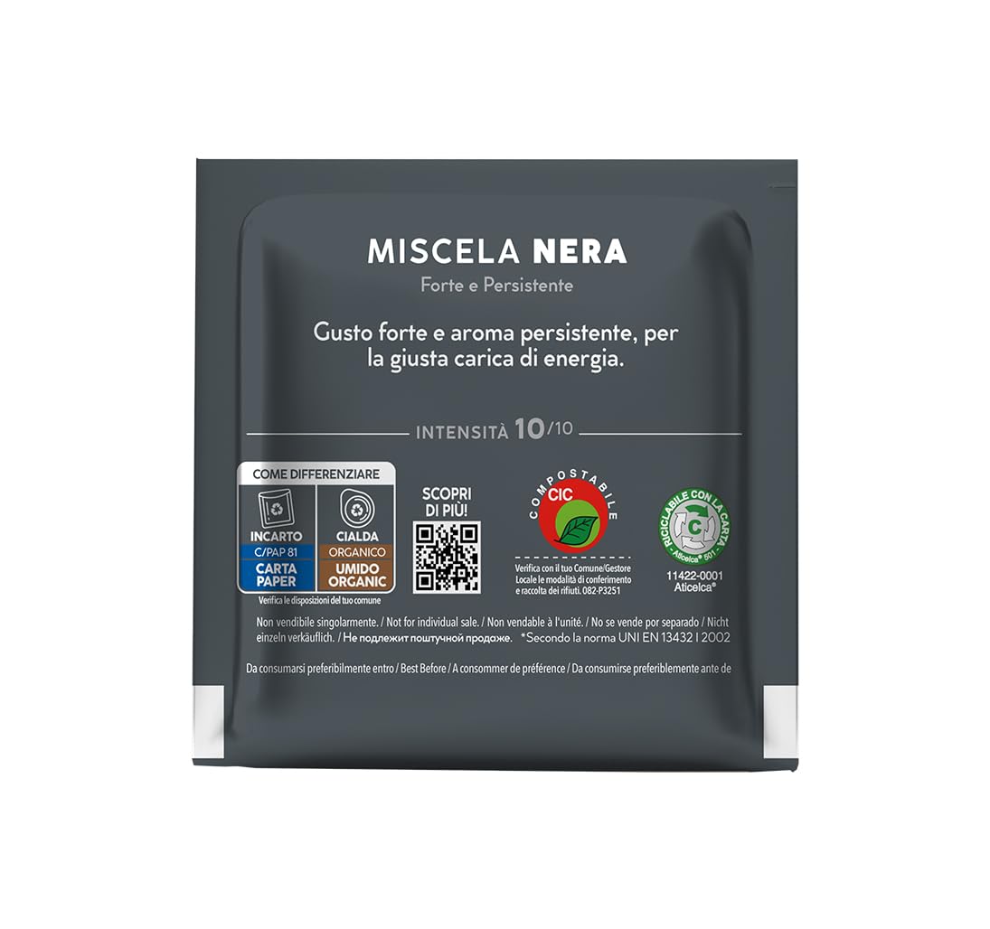 Thumbnail 2 de Caffè Borbone Kompostierbare Kaffeepads – Schwarze Mischung, 150 Pads, 44 mm ESE-Kompatibilität