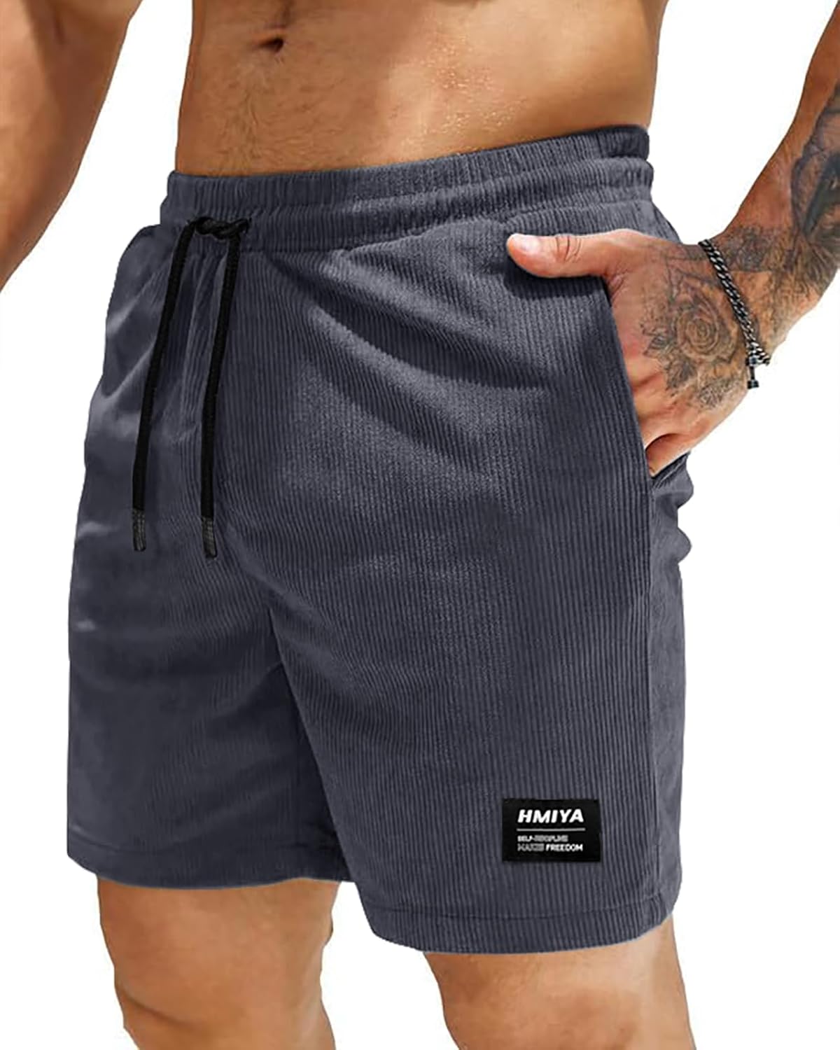 Thumbnail 6 de HMIYA Corduroy Shorts Herren – Kurze Hose aus Premium-Cord mit elastischer Taille
