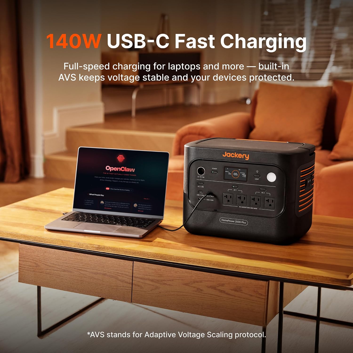 Detalle 2 de Jackery HomePower 2000 Plus v2 JHP-2000A Portable Power Station, 2048Wh
