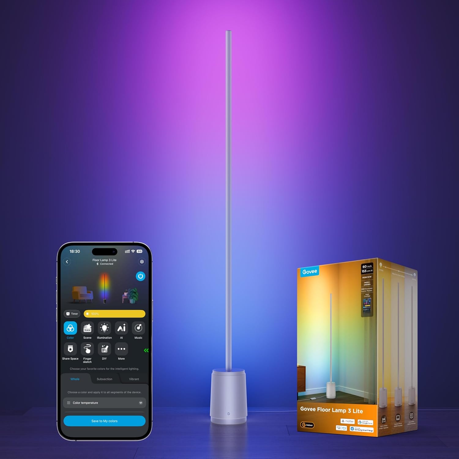 Detalle de Govee Floor Lamp 3 Lite
