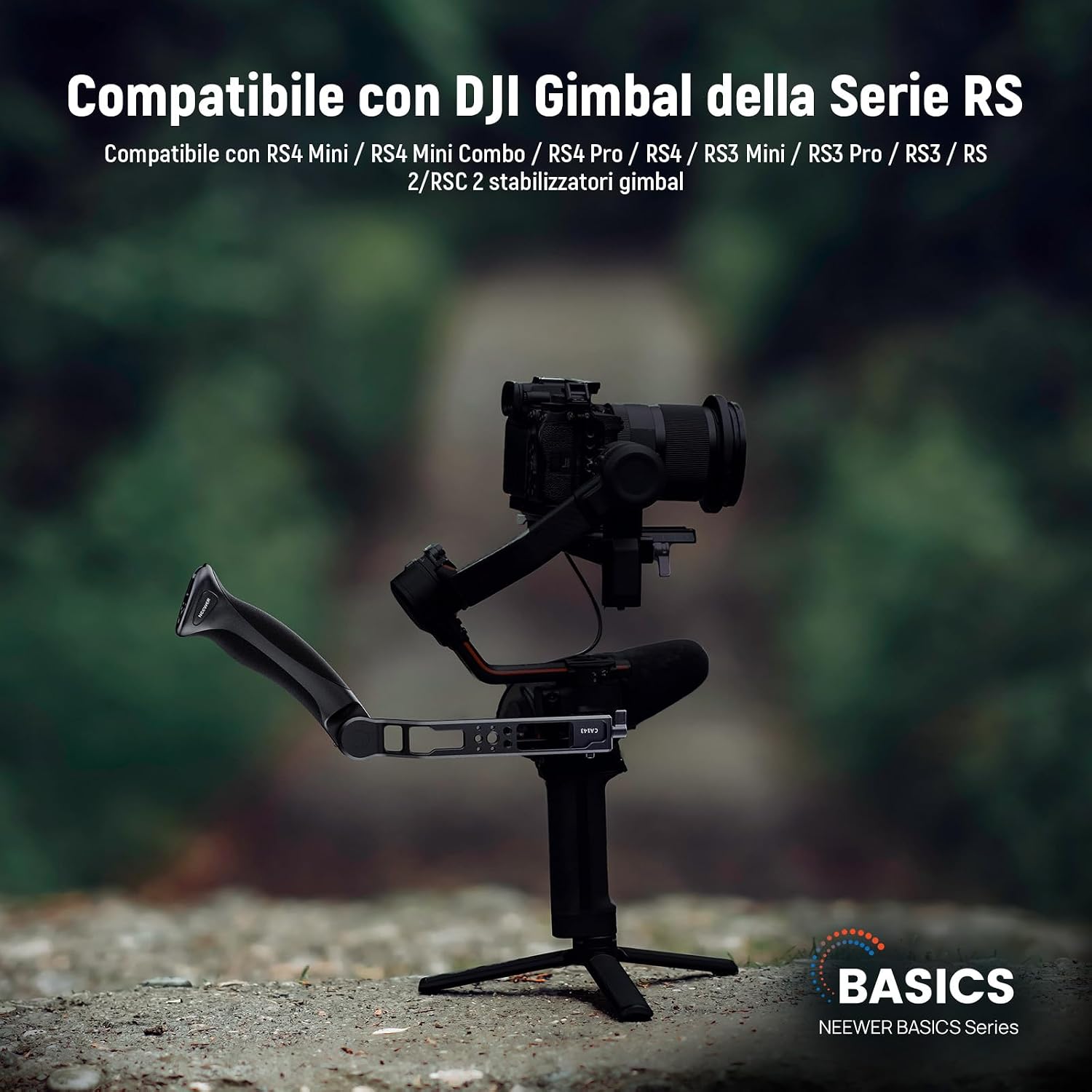 Detalle 2 de NEEWER Basic CA143, maniglia gimbal regolabile per riprese dal basso (compatibile con serie DJI Ronin RS)